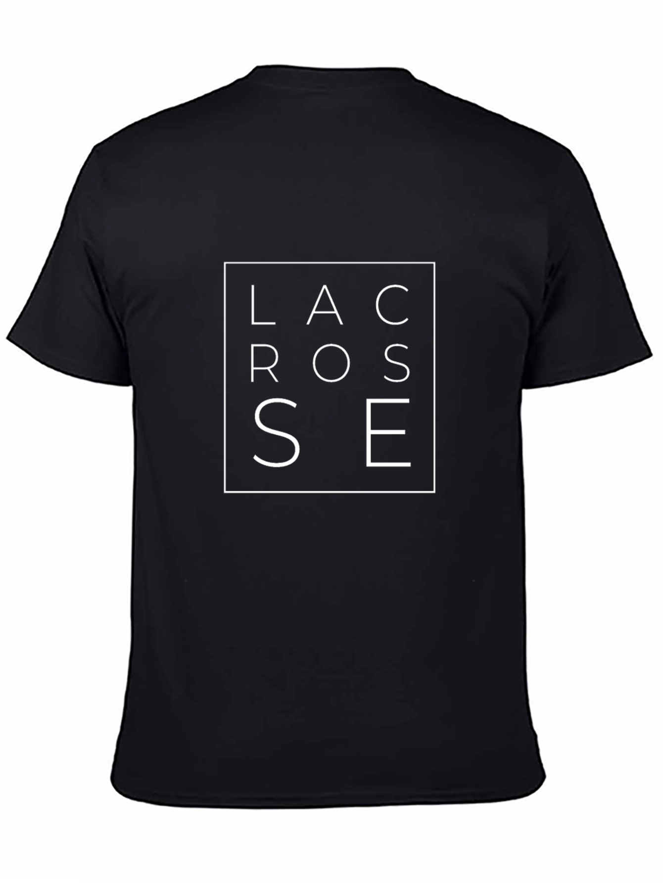 Lacrosse Graphic Tee - Black Cotton T-Shirt