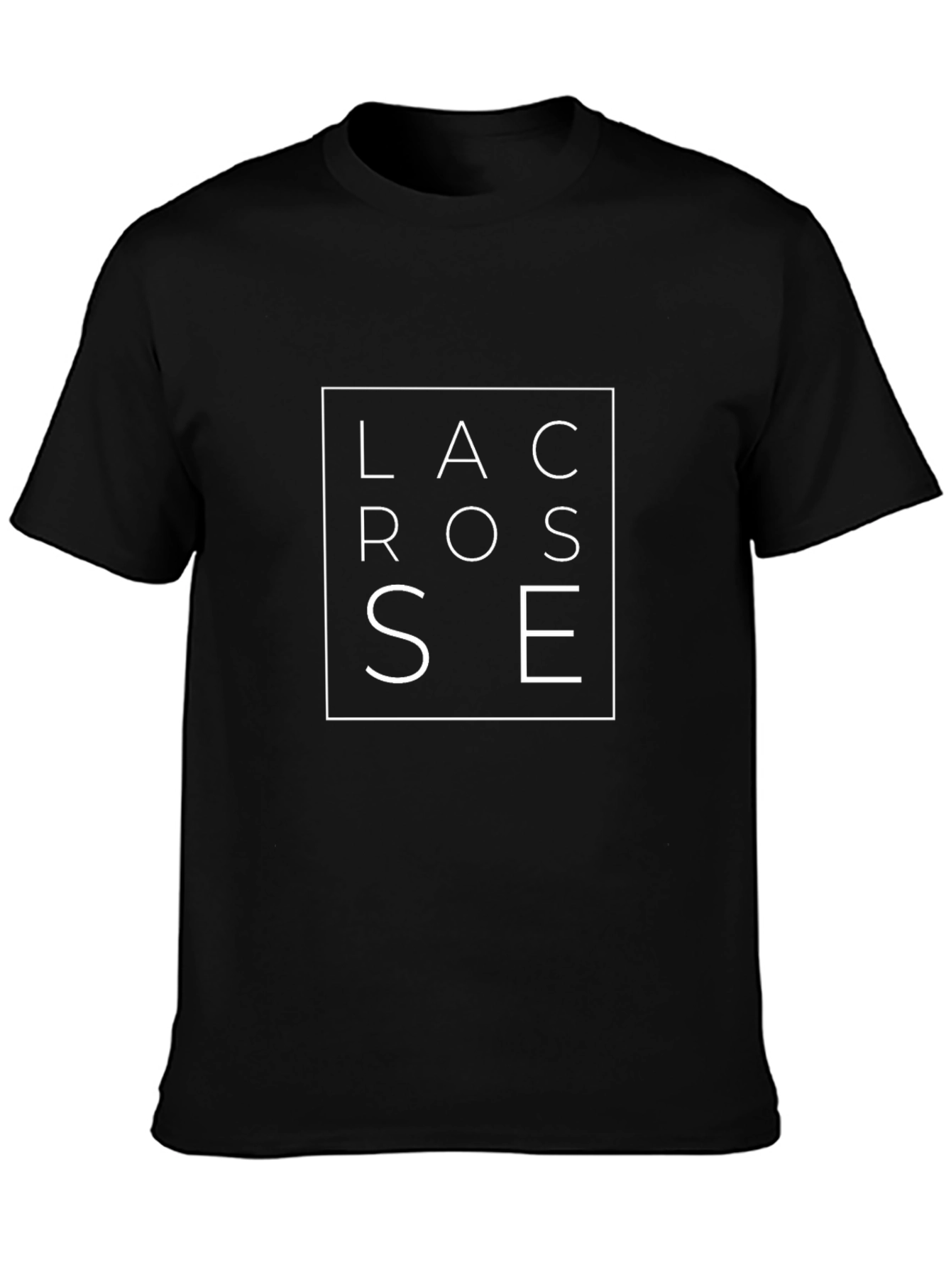 Lacrosse Graphic Tee - Black Cotton T-Shirt