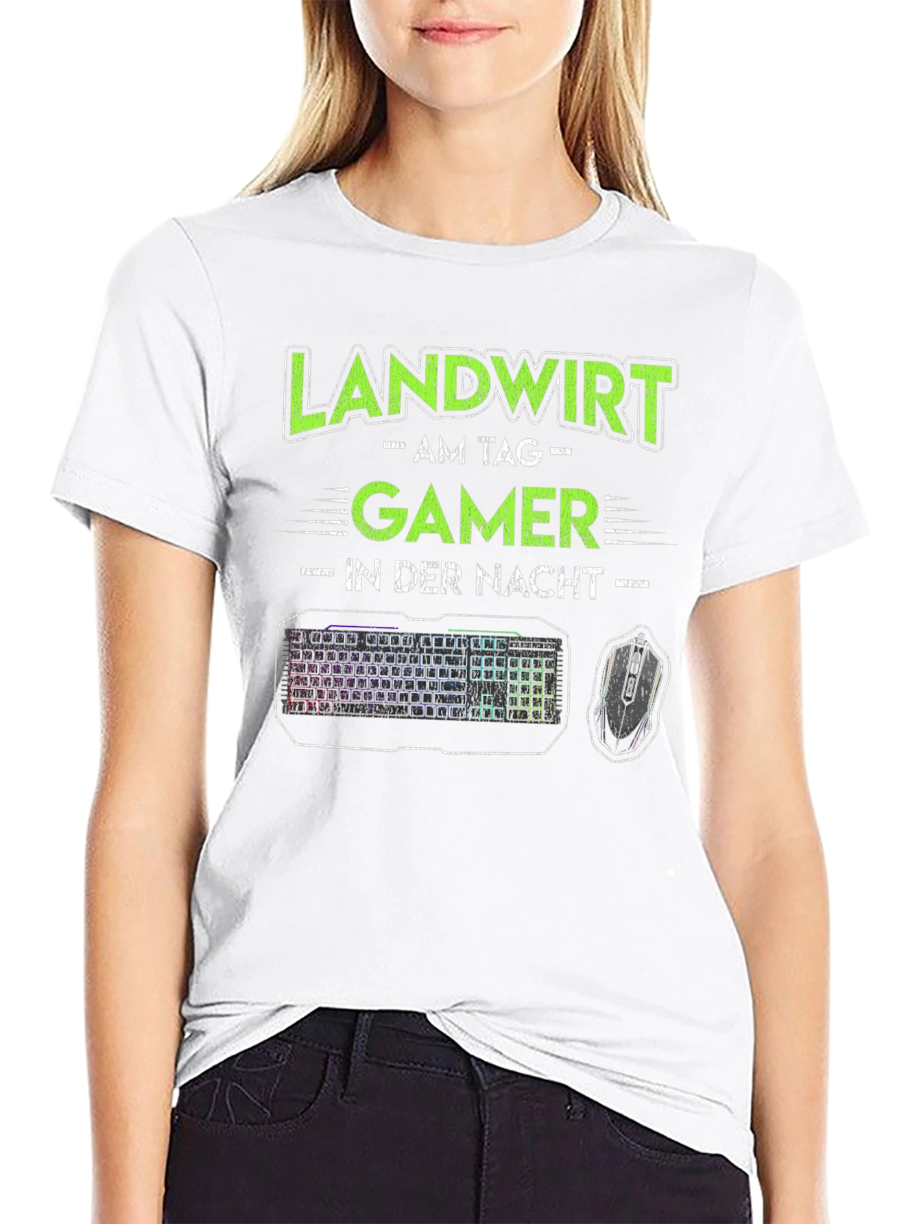 Landwirt Gamer T-Shirt - Day Farmer Night Gamer Tee