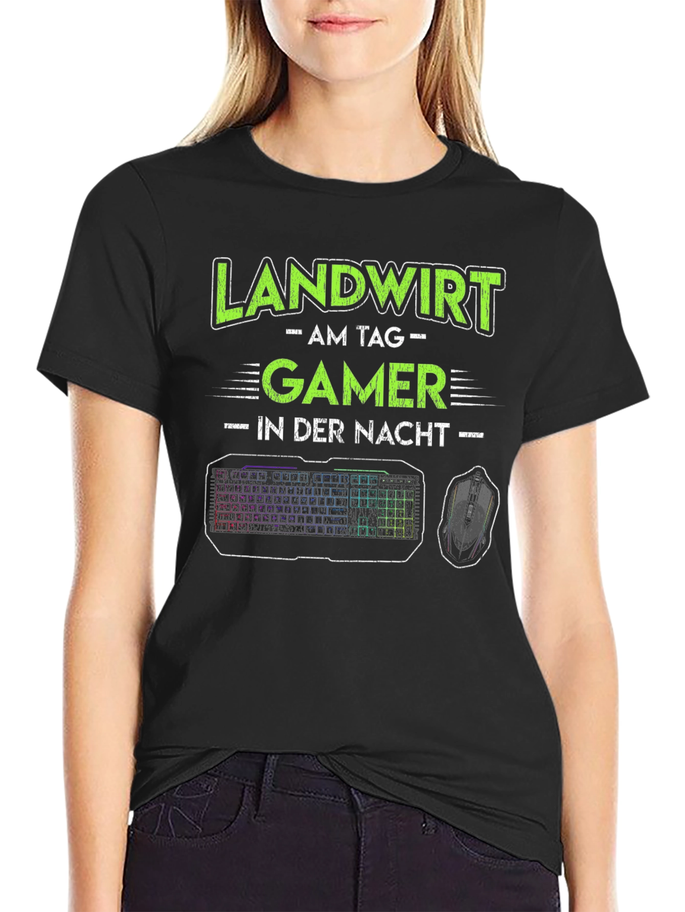 Landwirt Gamer T-Shirt - Day Farmer Night Gamer Tee