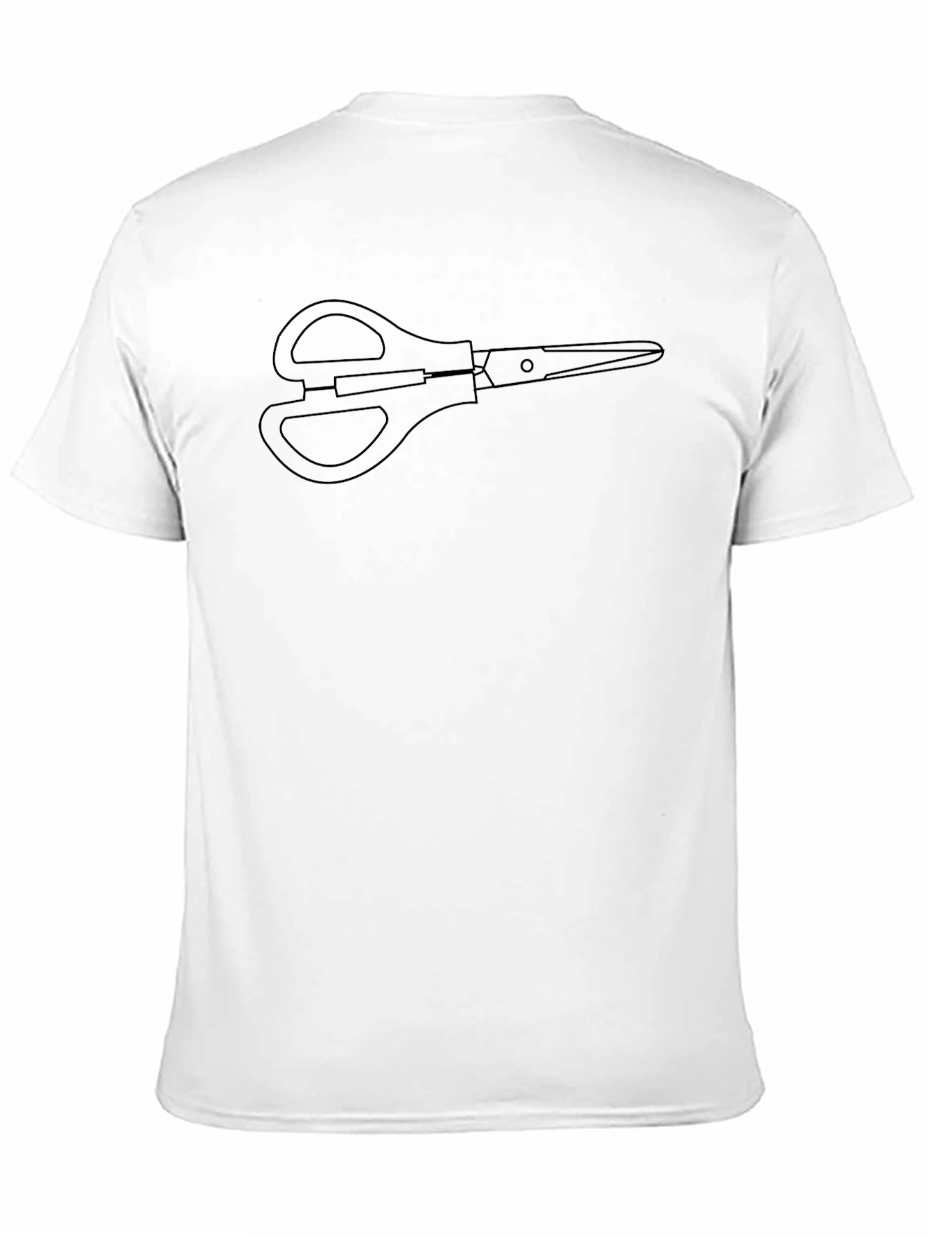 Scissors Graphic Black T-Shirt - Sharp Style