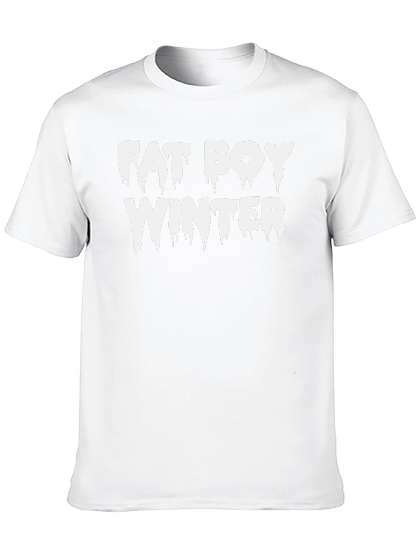 Fat Boy Winter T-Shirt - Funny Holiday Tee