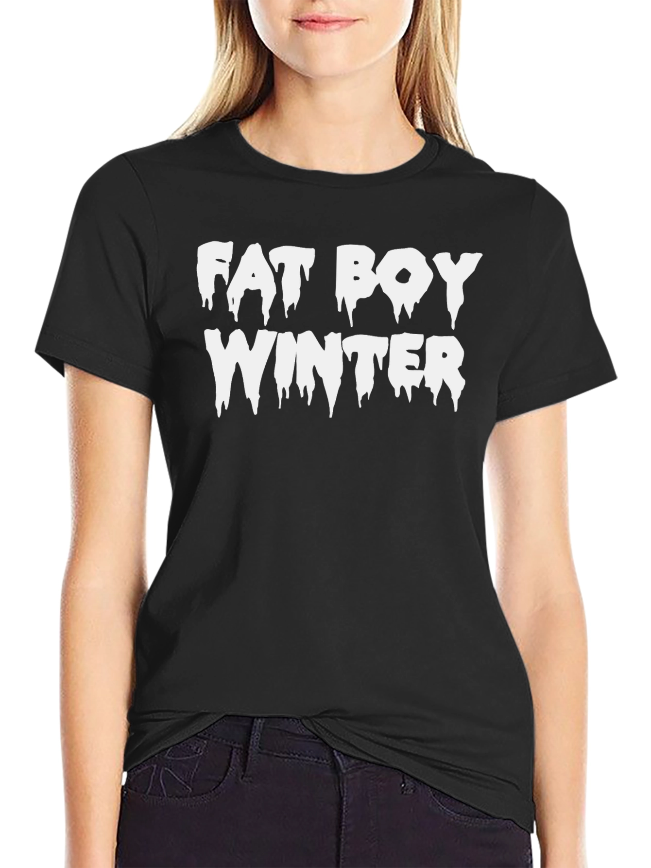 Fat Boy Winter T-Shirt - Funny Holiday Tee