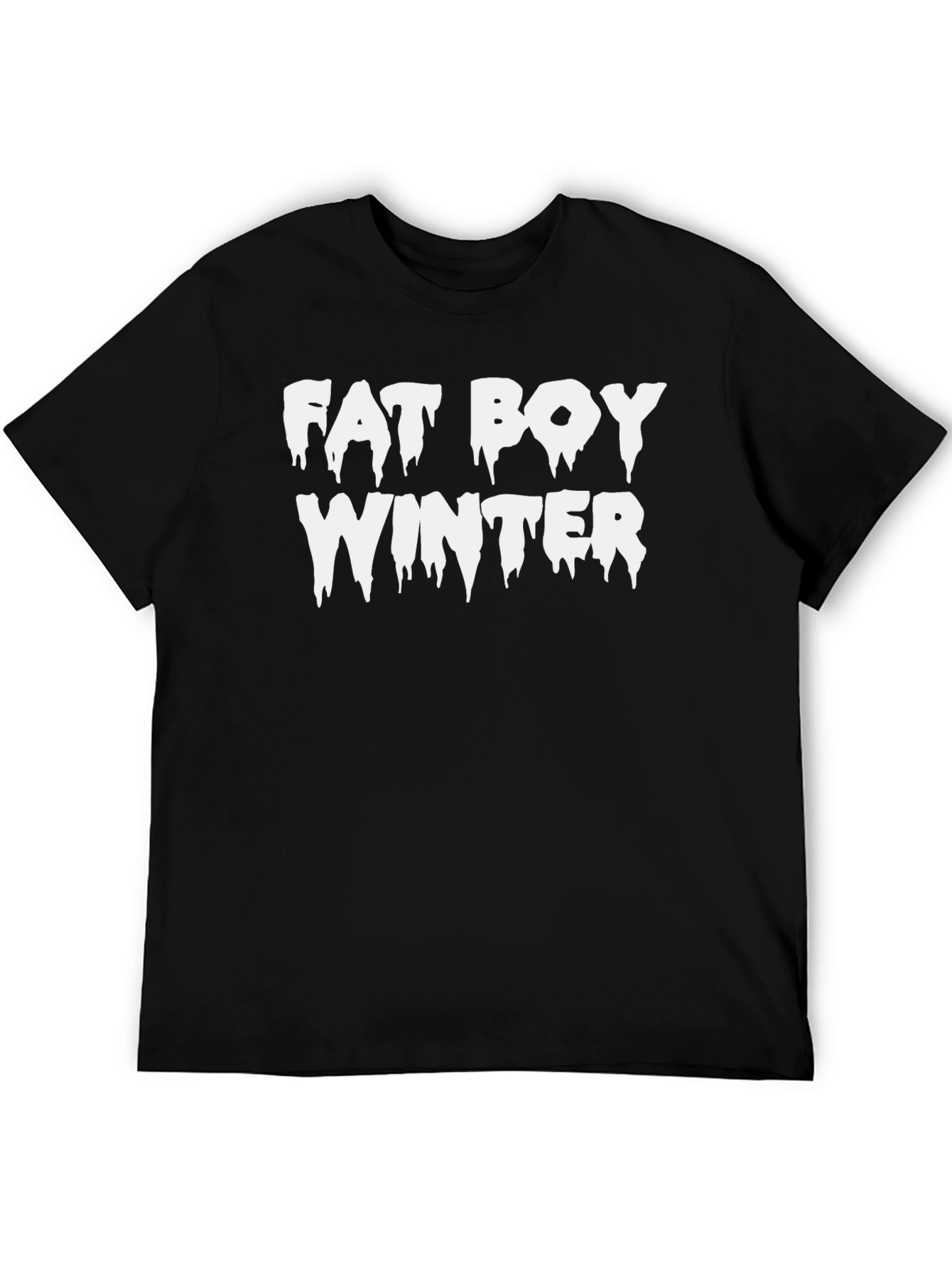 Fat Boy Winter T-Shirt - Funny Holiday Tee