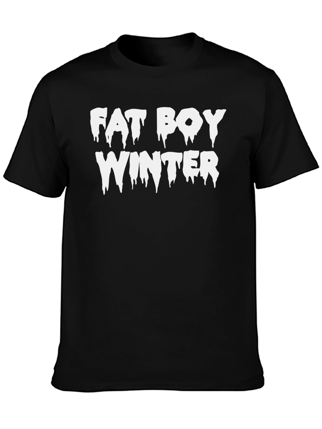 Fat Boy Winter T-Shirt - Funny Holiday Tee