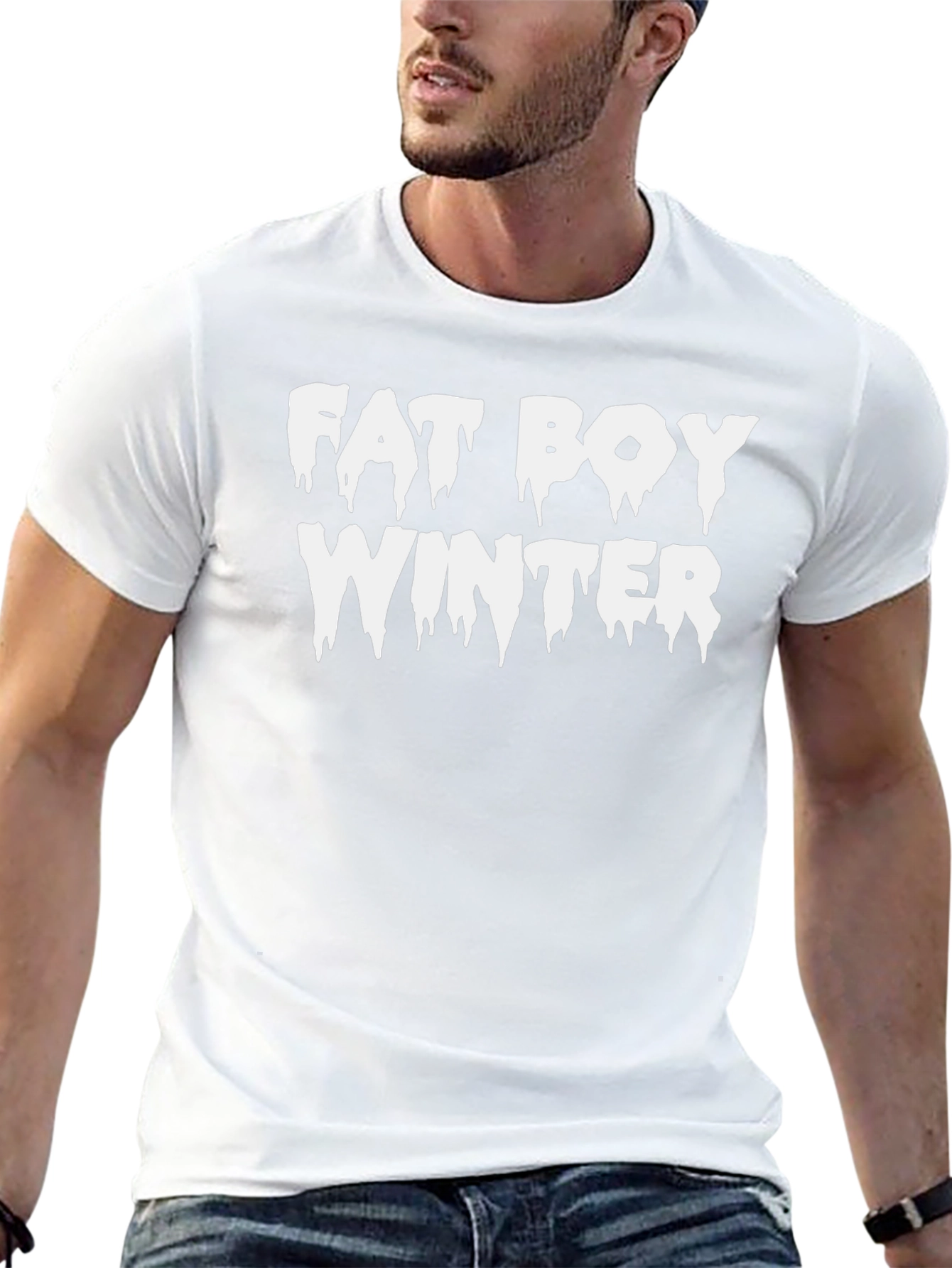 Fat Boy Winter T-Shirt - Funny Holiday Tee