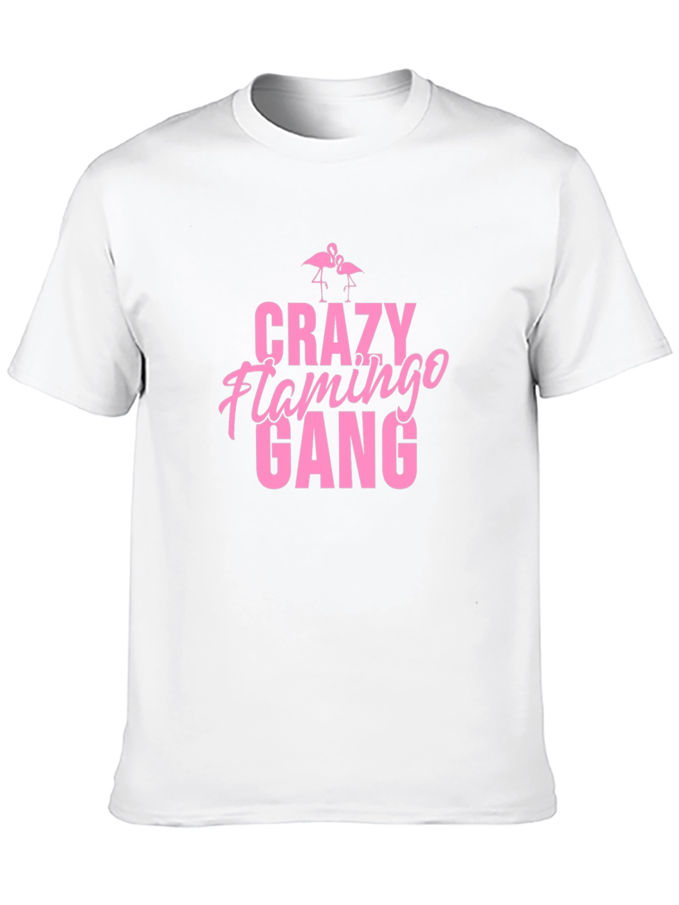 Crazy Flamingo Gang Graphic Tee - Black