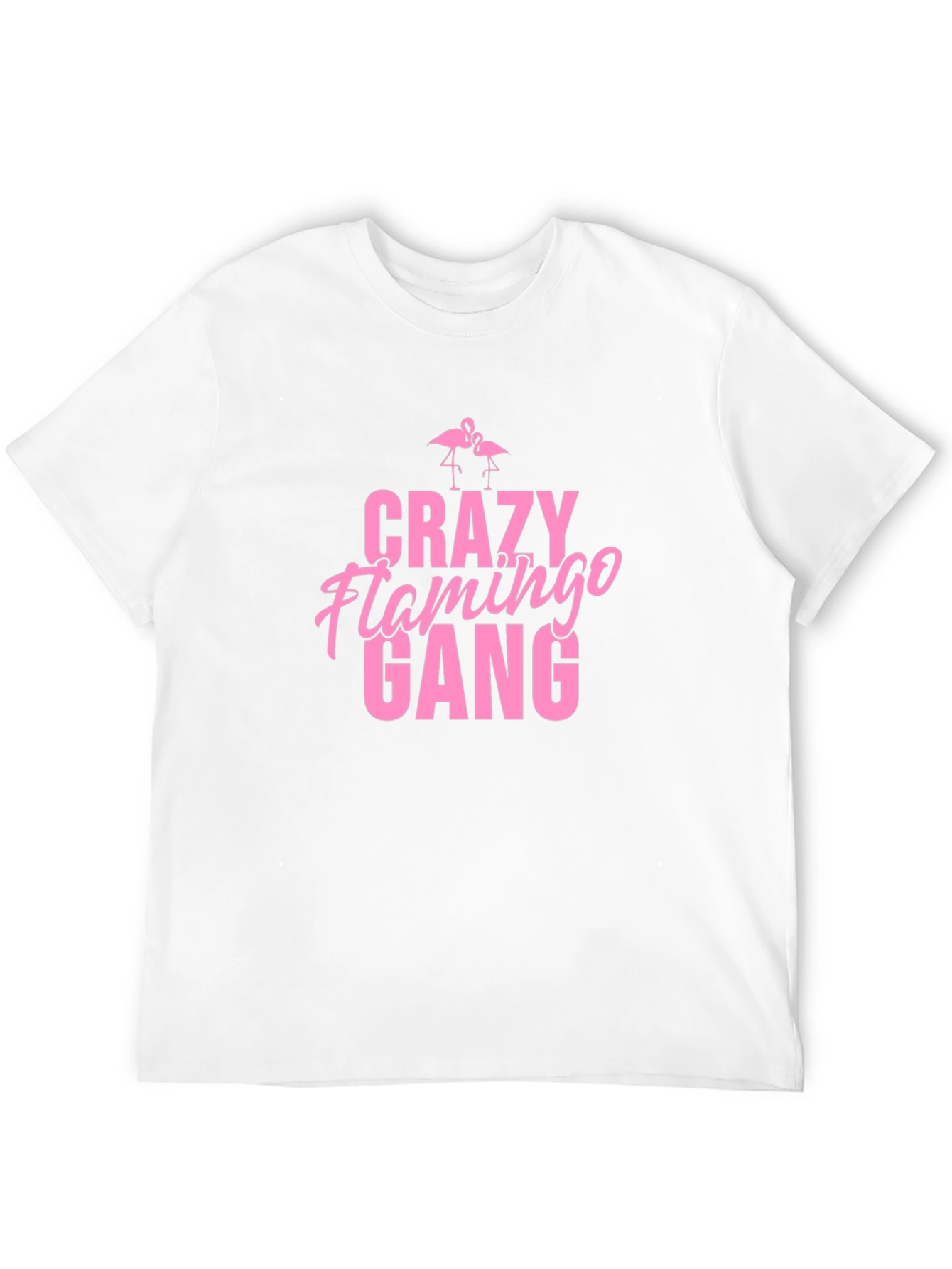Crazy Flamingo Gang Graphic Tee - Black
