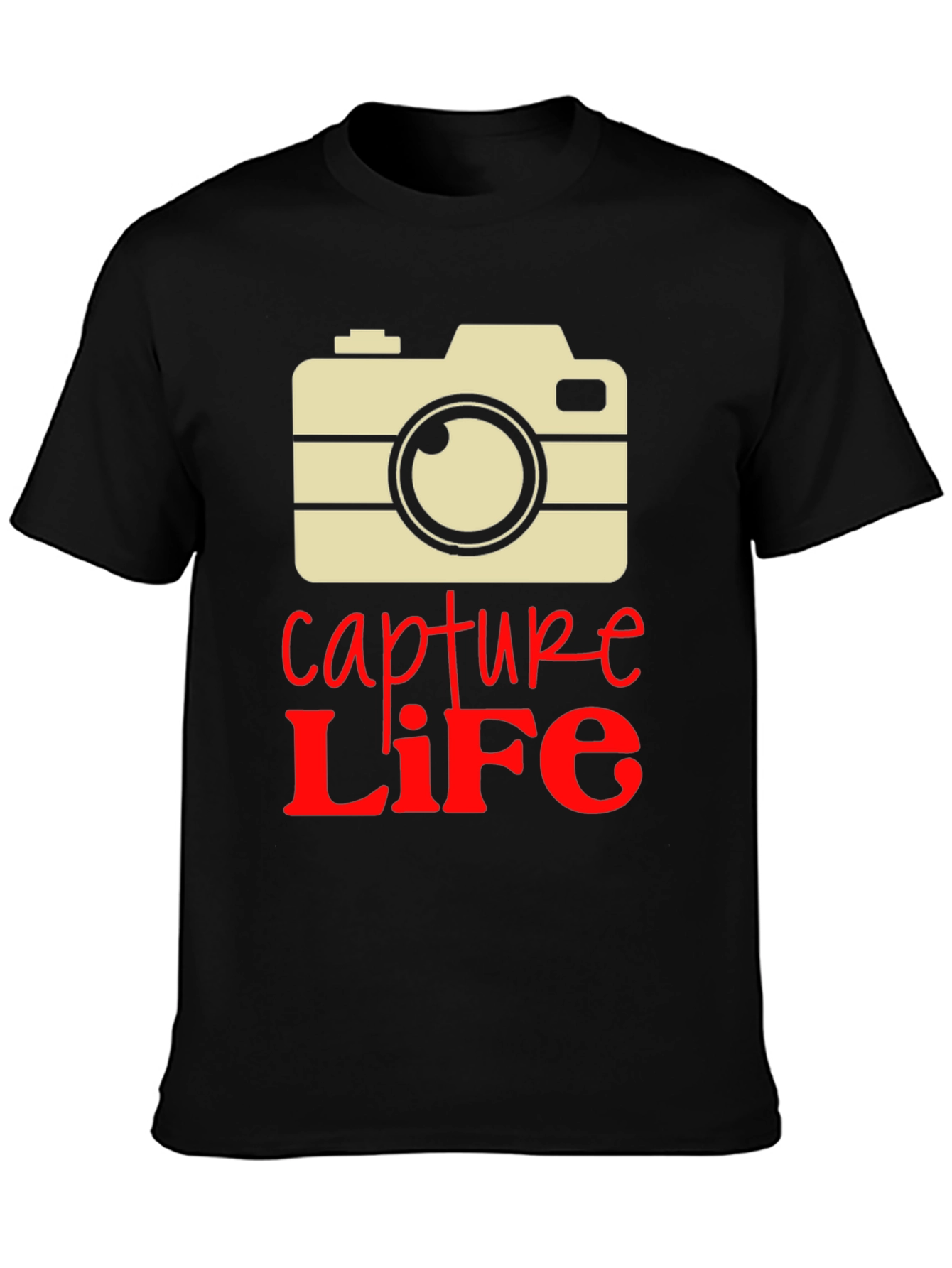Capture Life Camera Graphic Tee - Unique Design