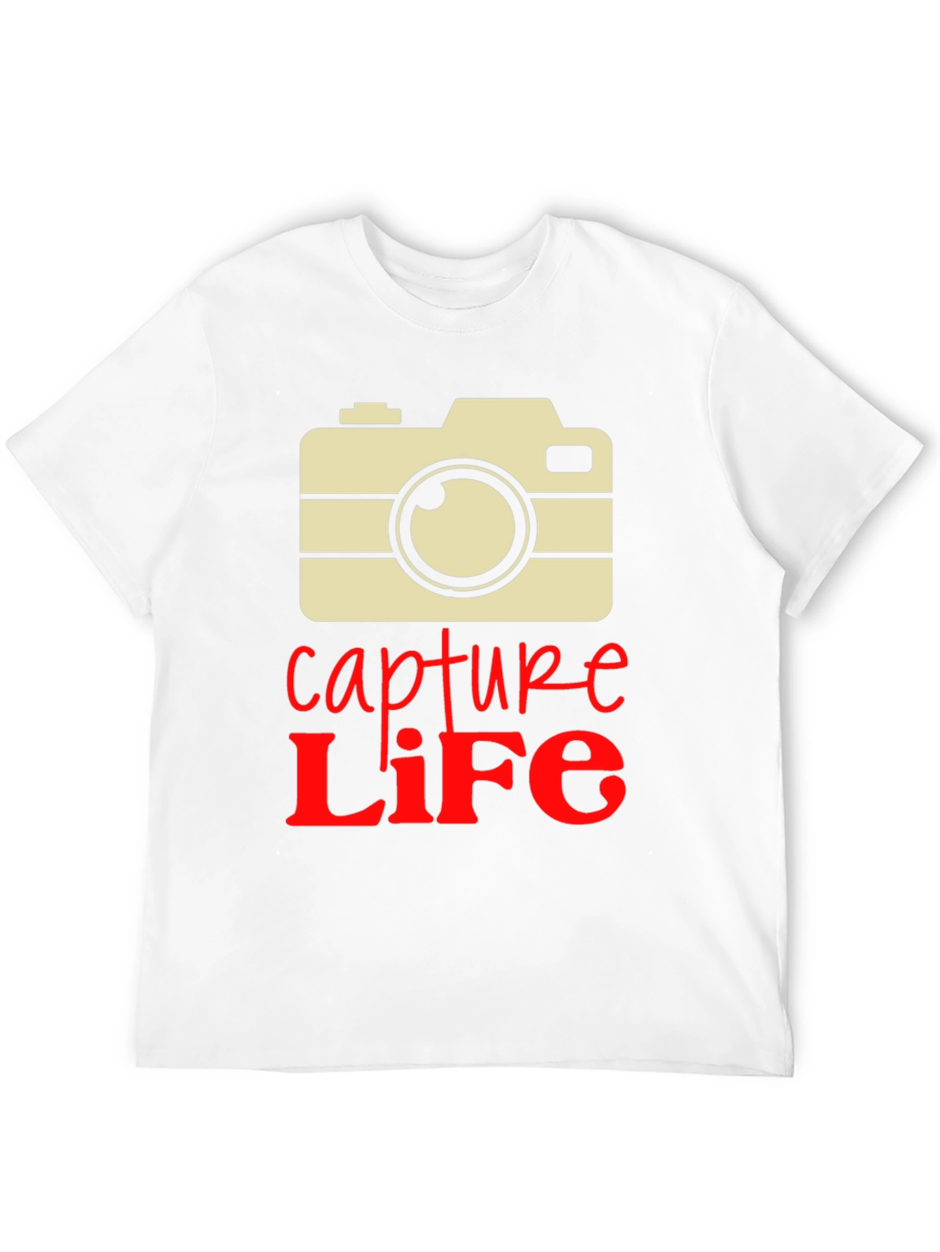 Capture Life Camera Graphic Tee - Unique Design