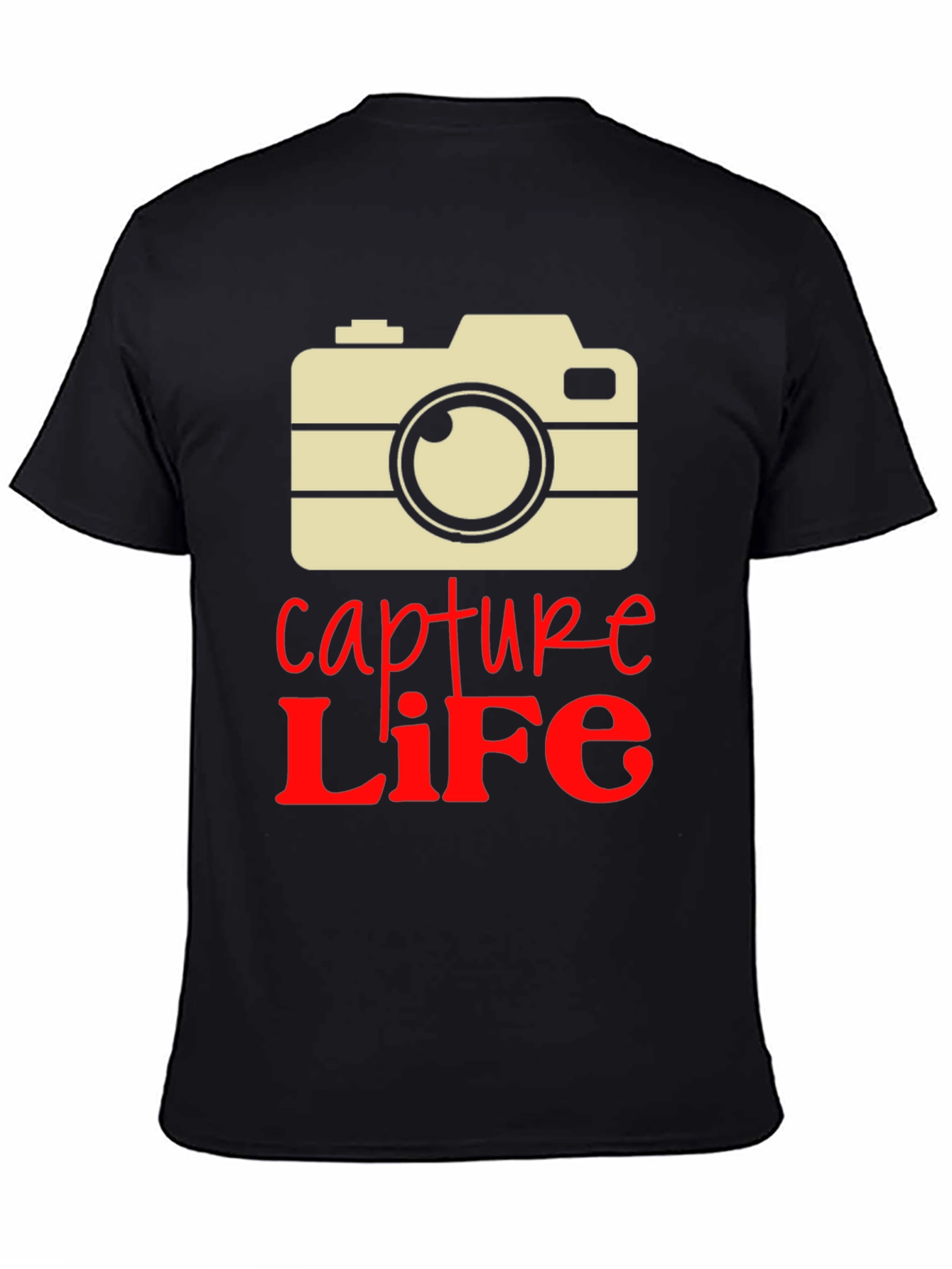 Capture Life Camera Graphic Tee - Unique Design