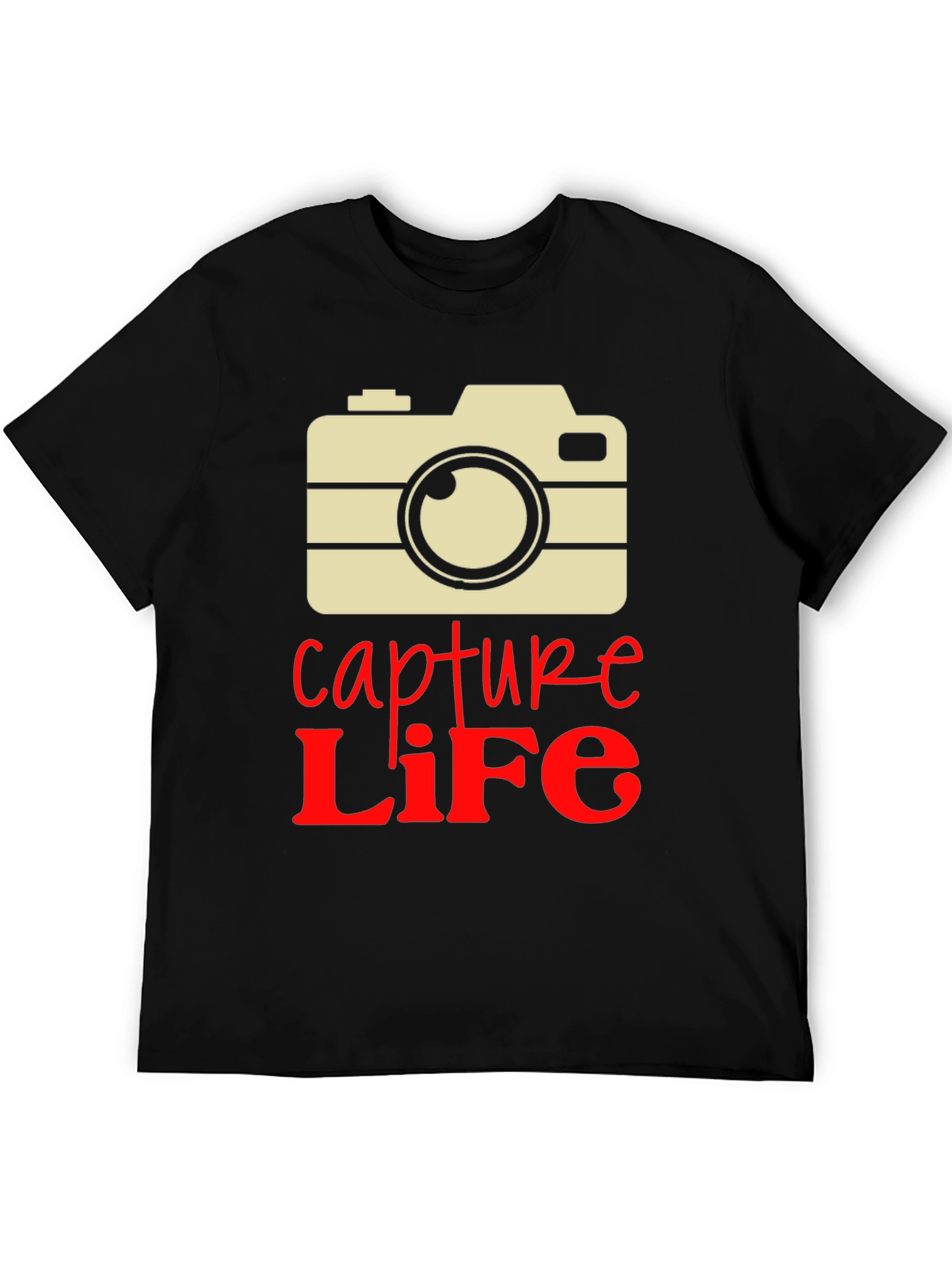 Capture Life Camera Graphic Tee - Unique Design