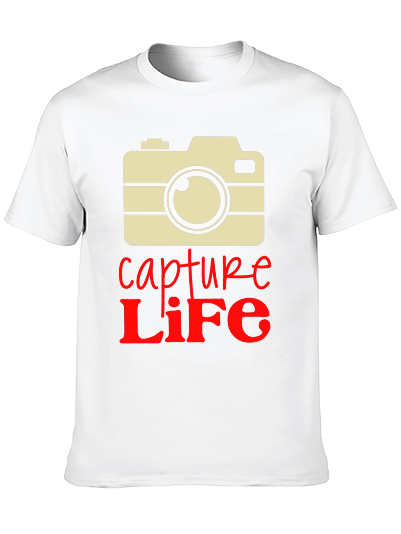 Capture Life Camera Graphic Tee - Unique Design