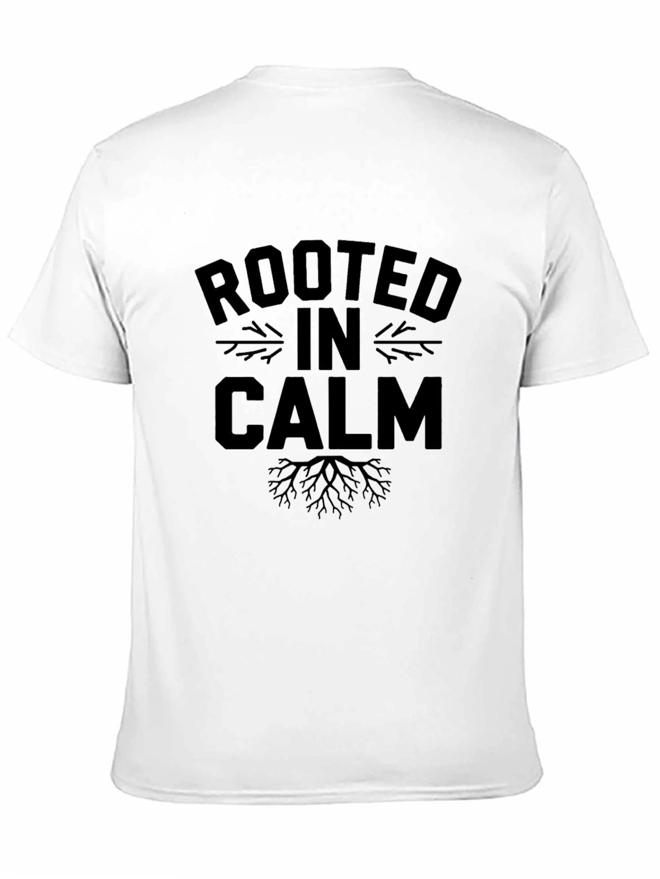 Rooted in Calm Graphic Tee - Unisex Black T-Shirt