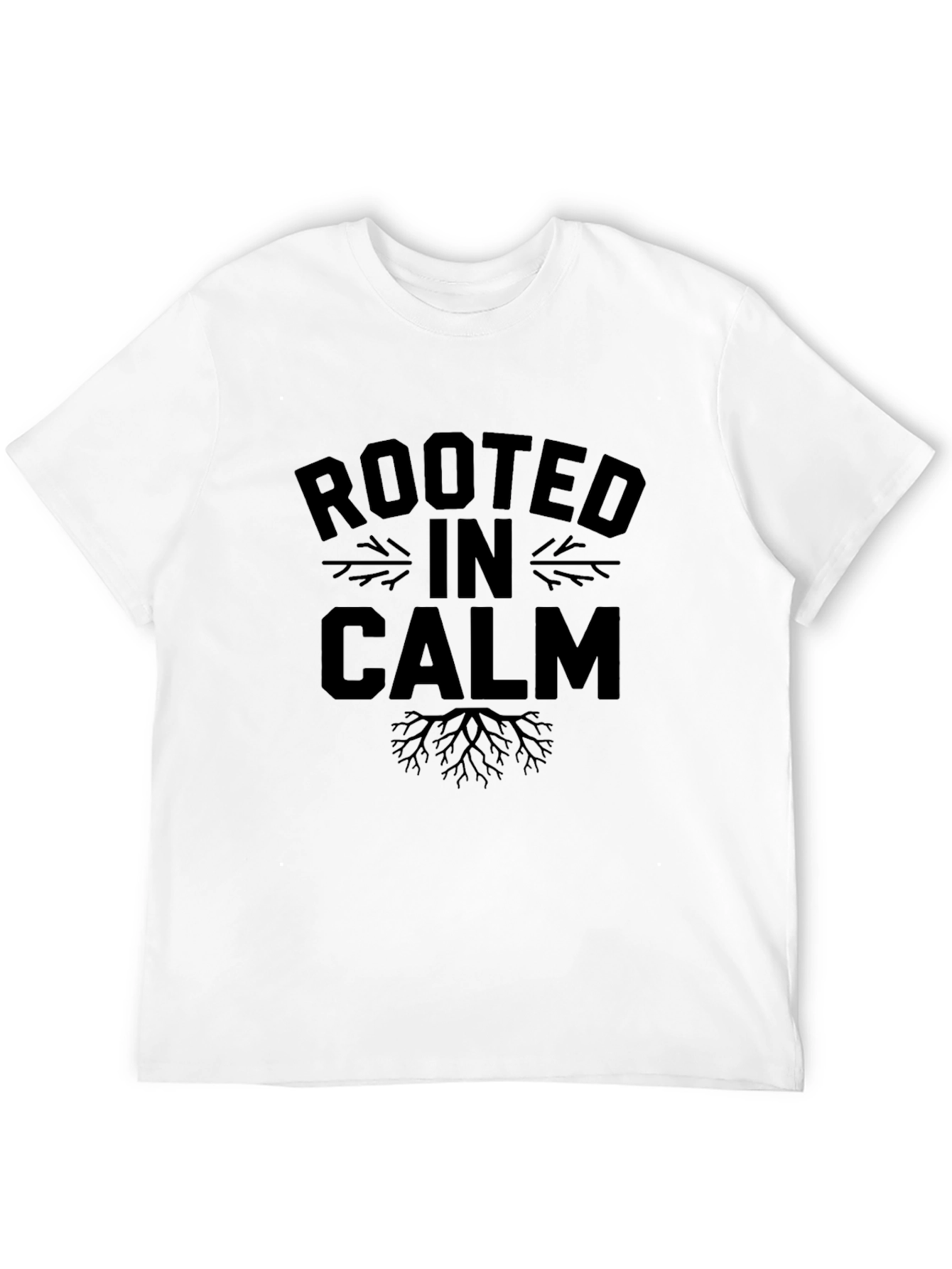 Rooted in Calm Graphic Tee - Unisex Black T-Shirt