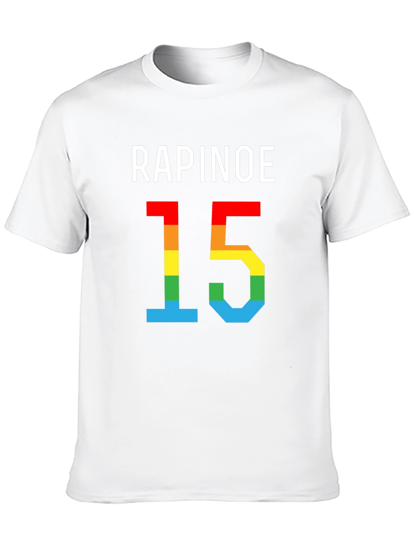 Rapinoe 15 Rainbow Pride T-Shirt - Black