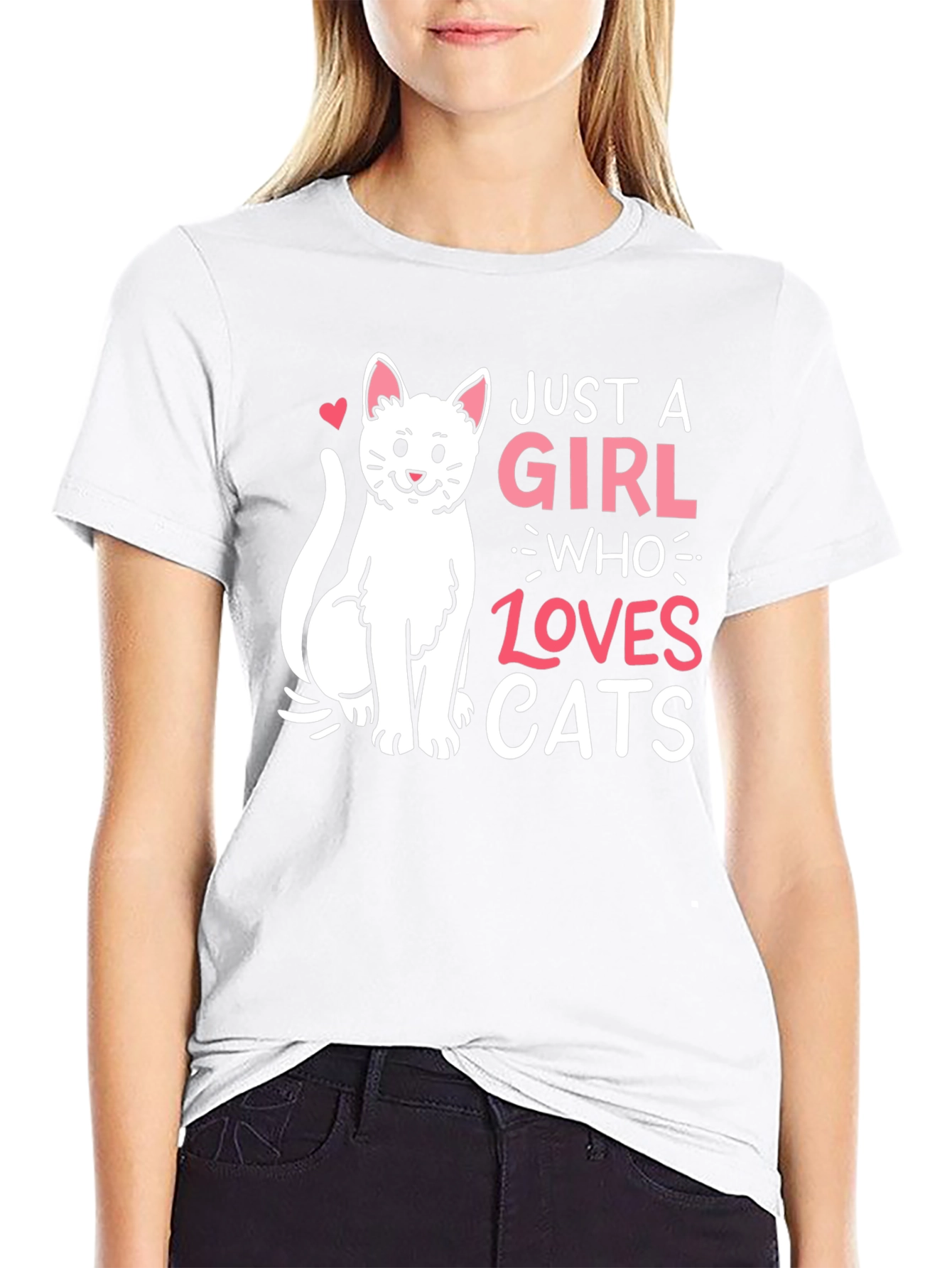 Just a Girl Who Loves Cats T-Shirt