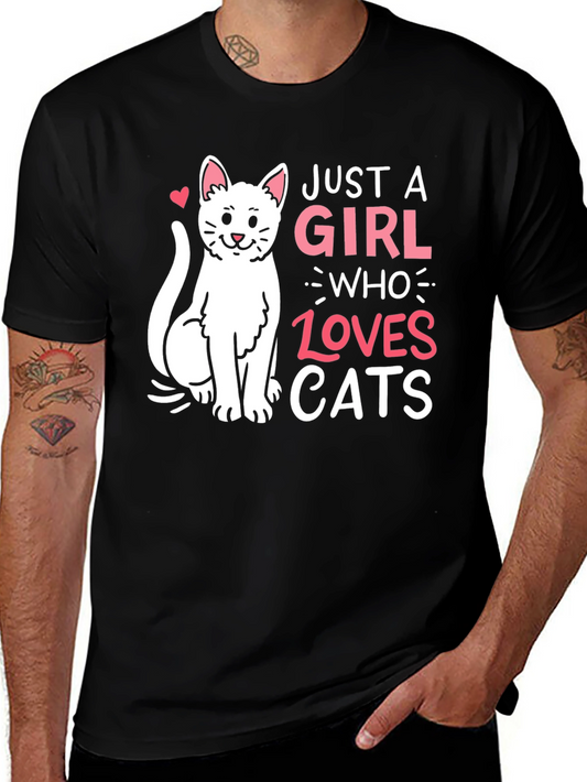 Just a Girl Who Loves Cats T-Shirt