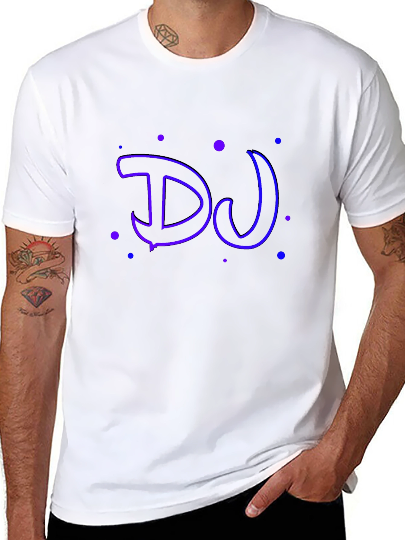 DJ Graphic T-Shirt - Black