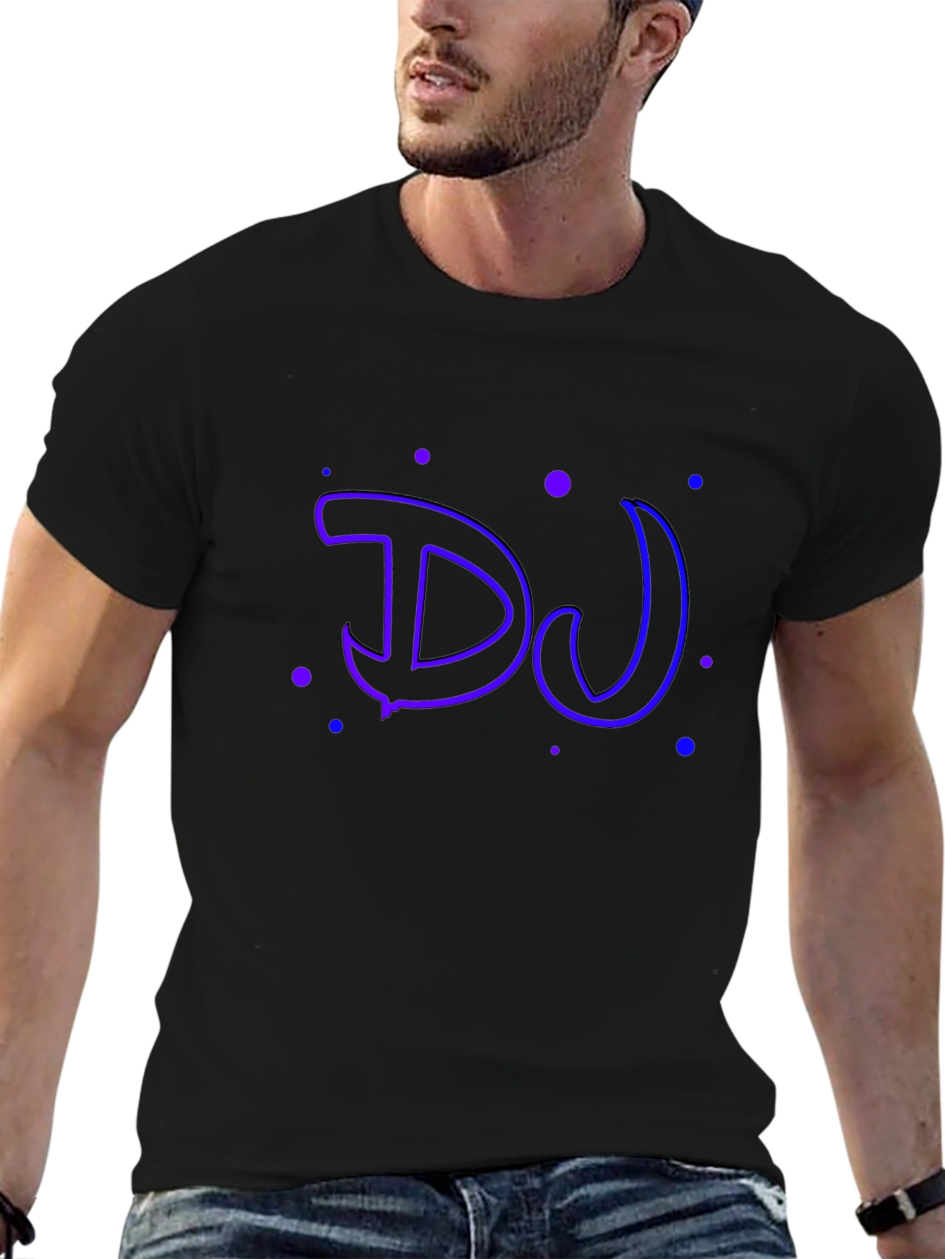 DJ Graphic T-Shirt - Black