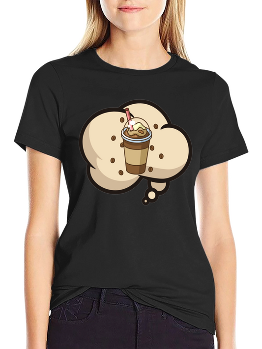 Coffee Frappe T-Shirt - Black Graphic Tee