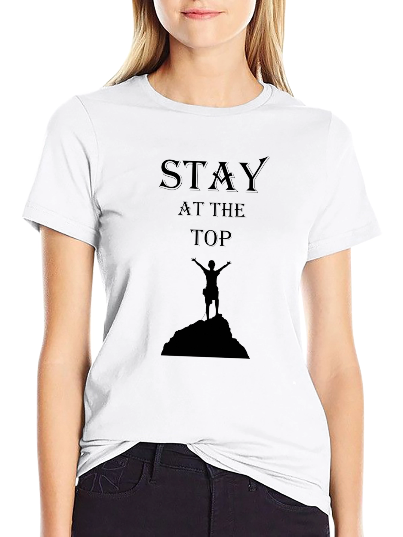 Stay at the Top Black T-Shirt