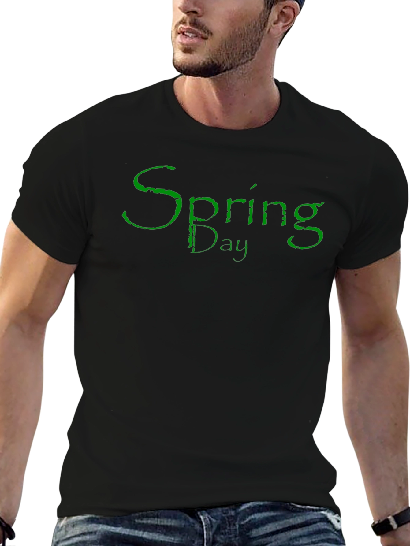Spring Day Graphic Tee - Black
