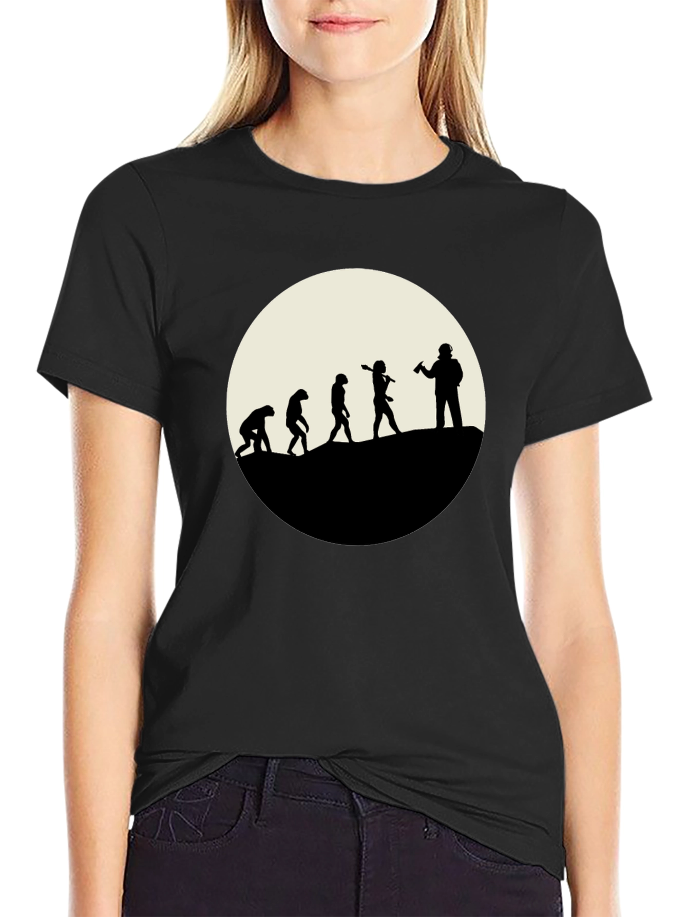 Evolution of the Beer Drinker - Black T-Shirt
