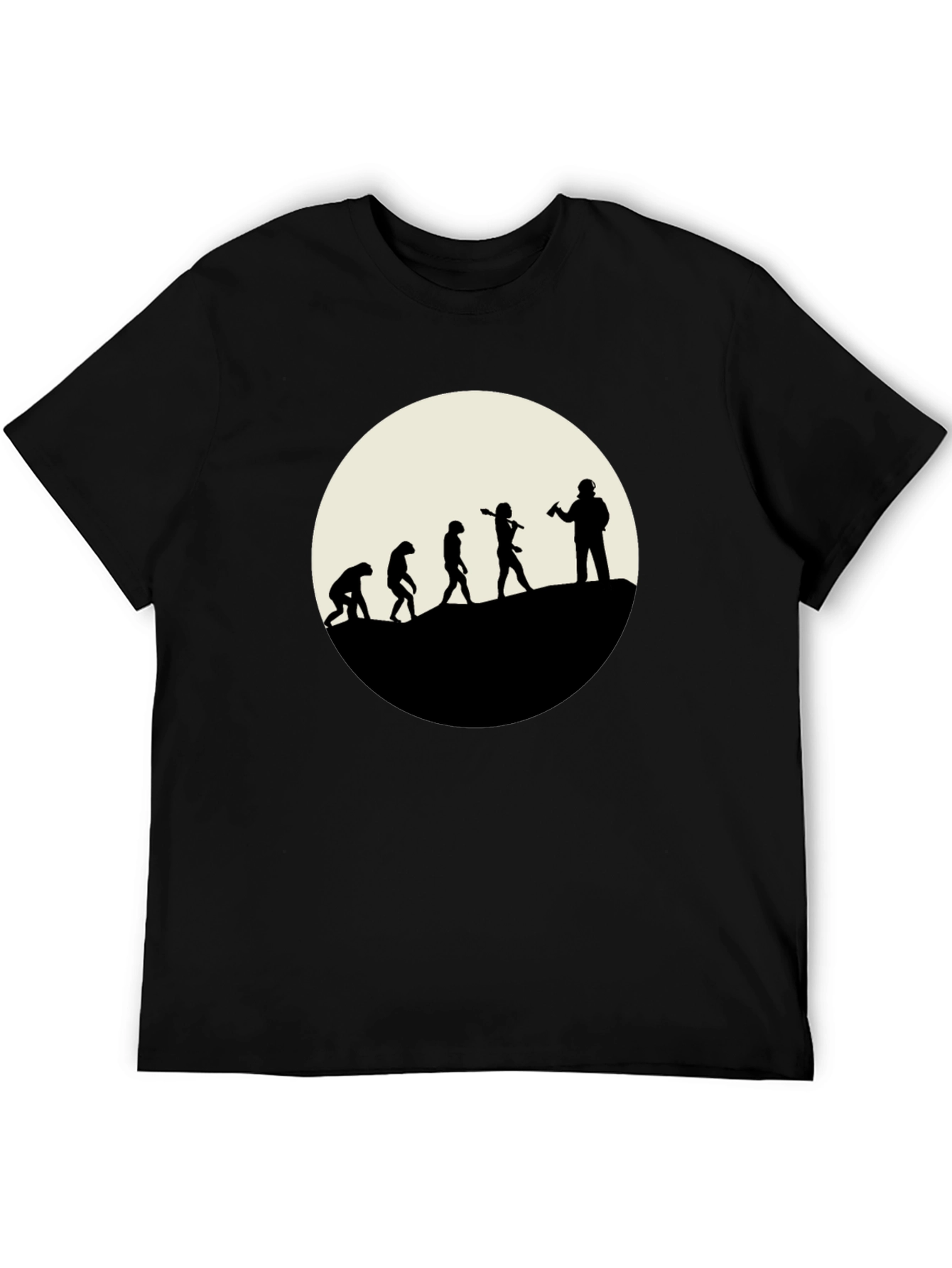 Evolution of the Beer Drinker - Black T-Shirt