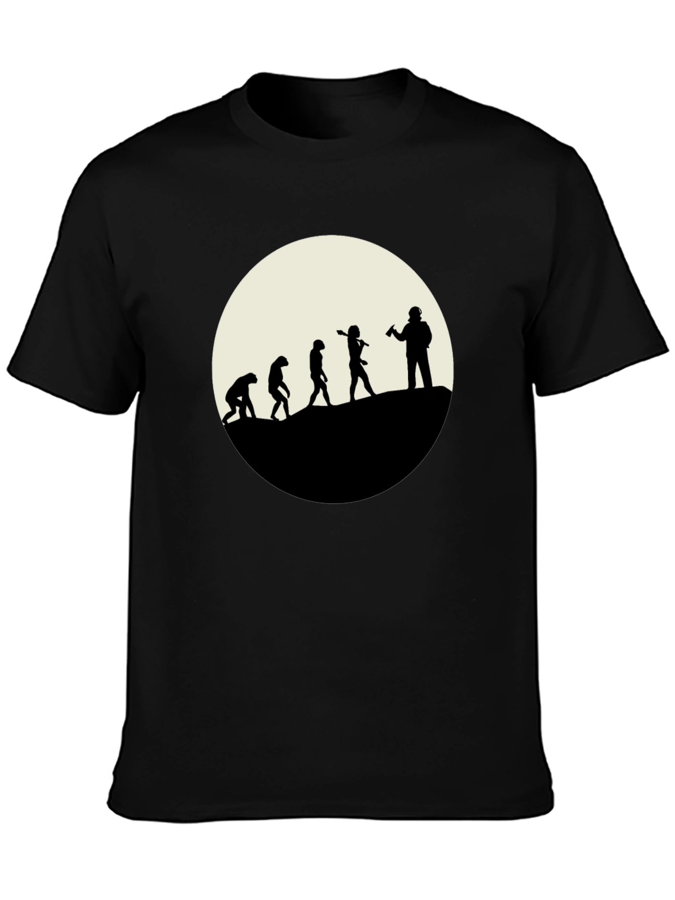 Evolution of the Beer Drinker - Black T-Shirt