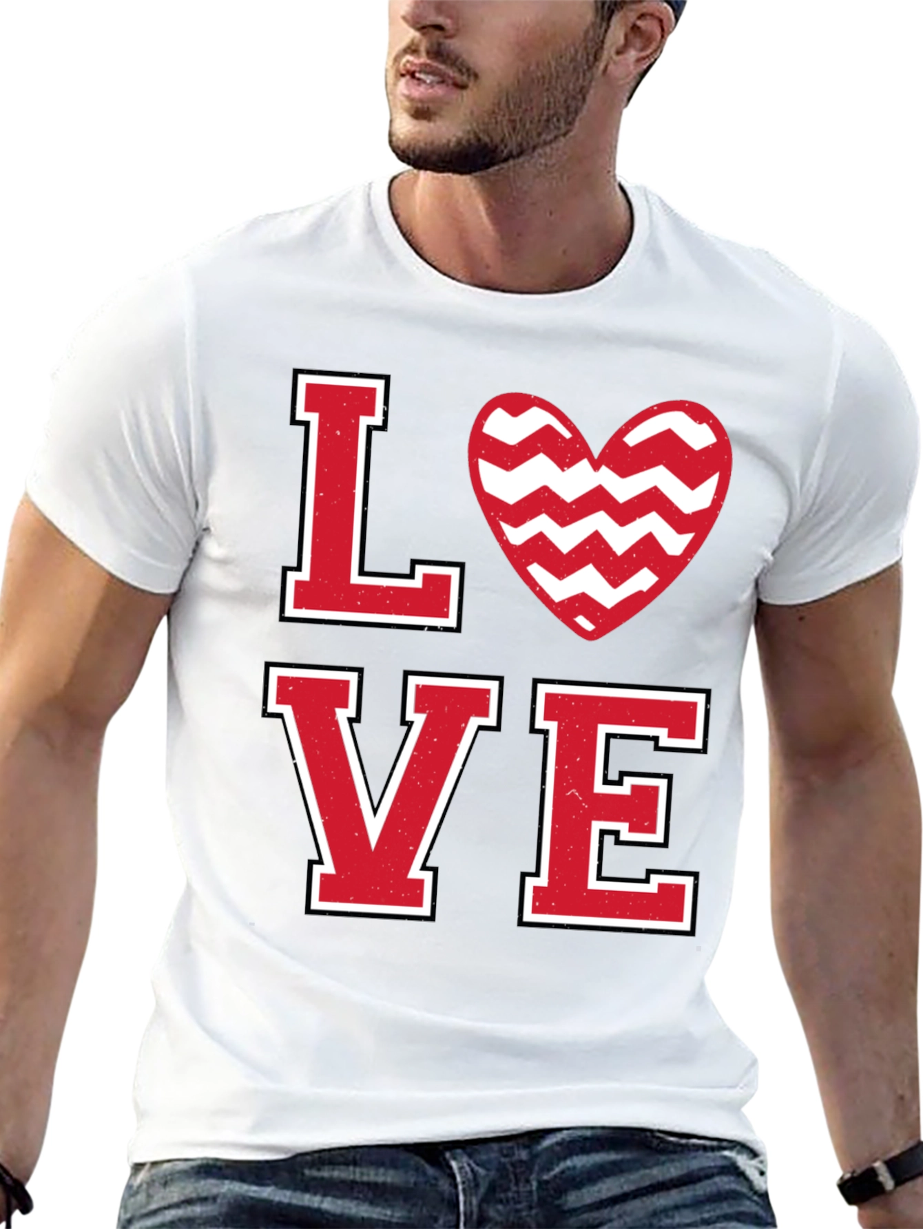Love Valentines Day Graphic T-Shirt