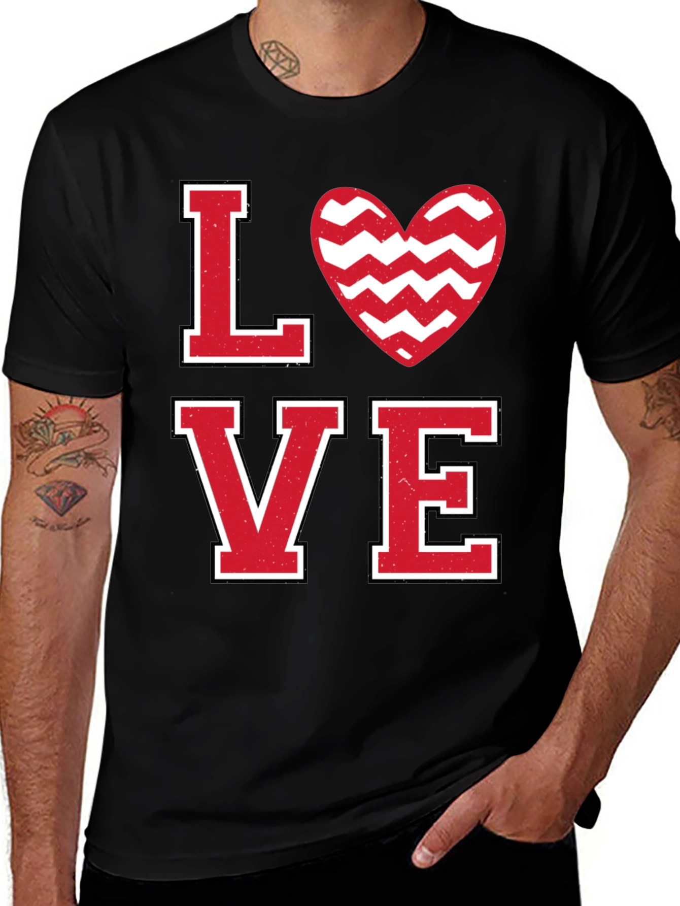 Love Valentines Day Graphic T-Shirt