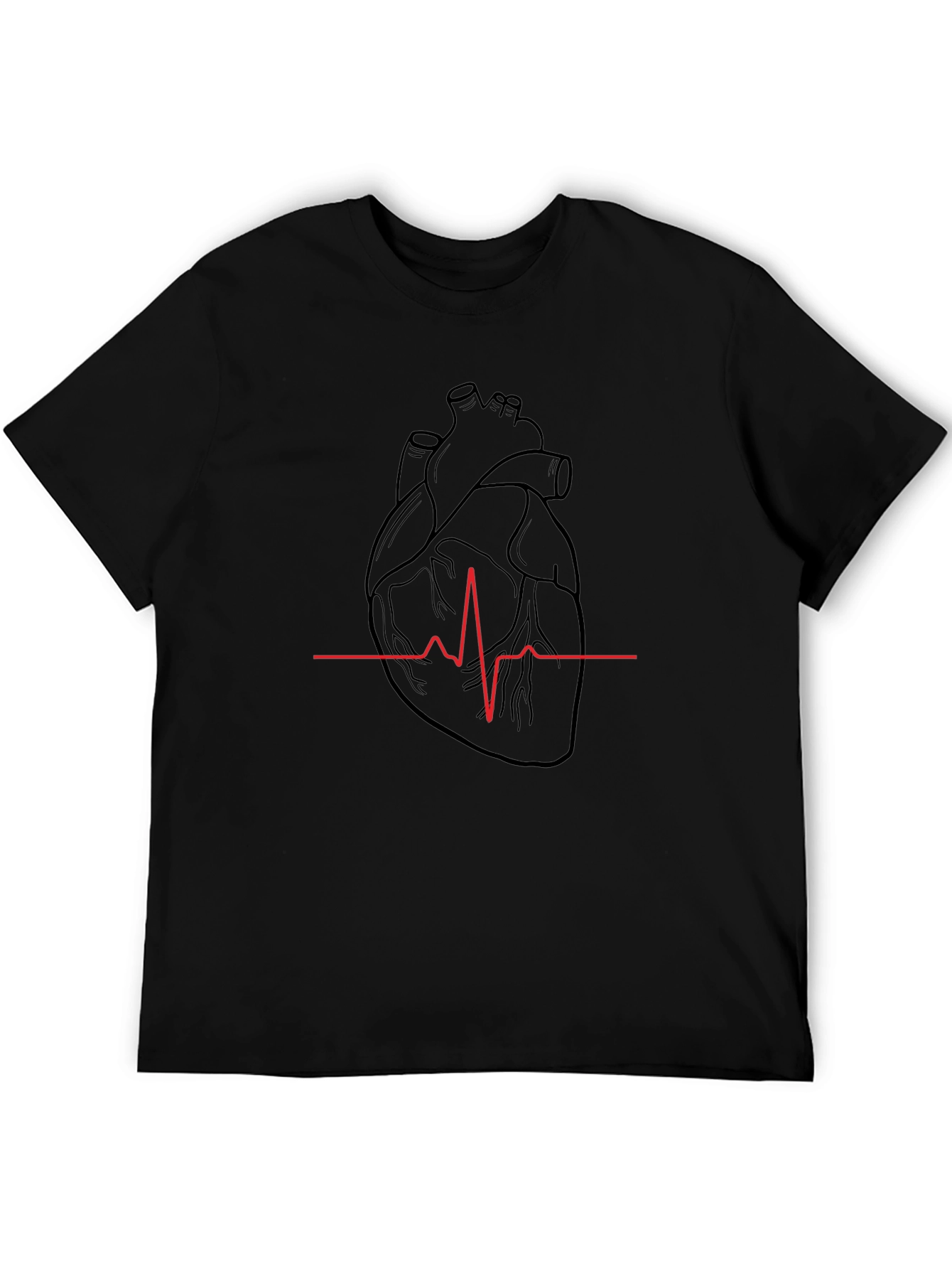 Anatomical Heartbeat Graphic T-Shirt