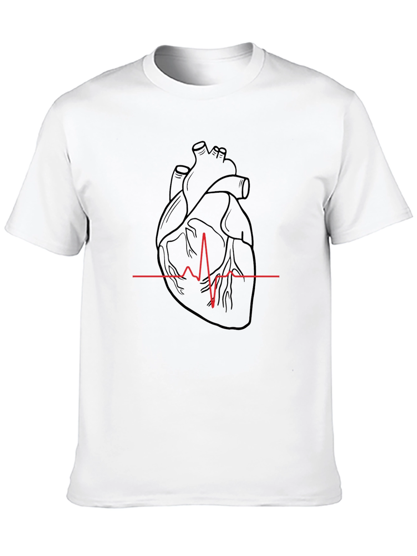 Anatomical Heartbeat Graphic T-Shirt