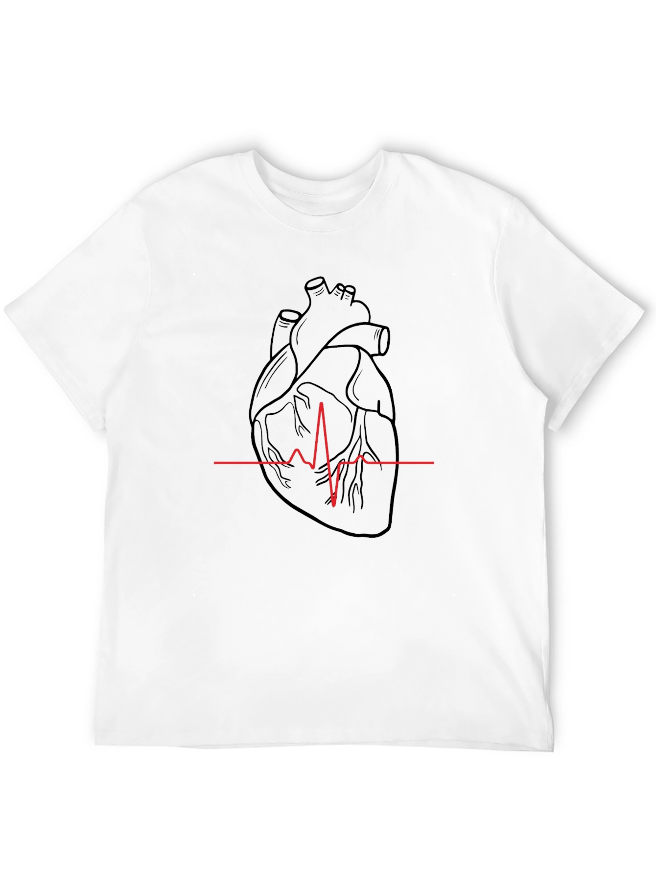 Anatomical Heartbeat Graphic T-Shirt