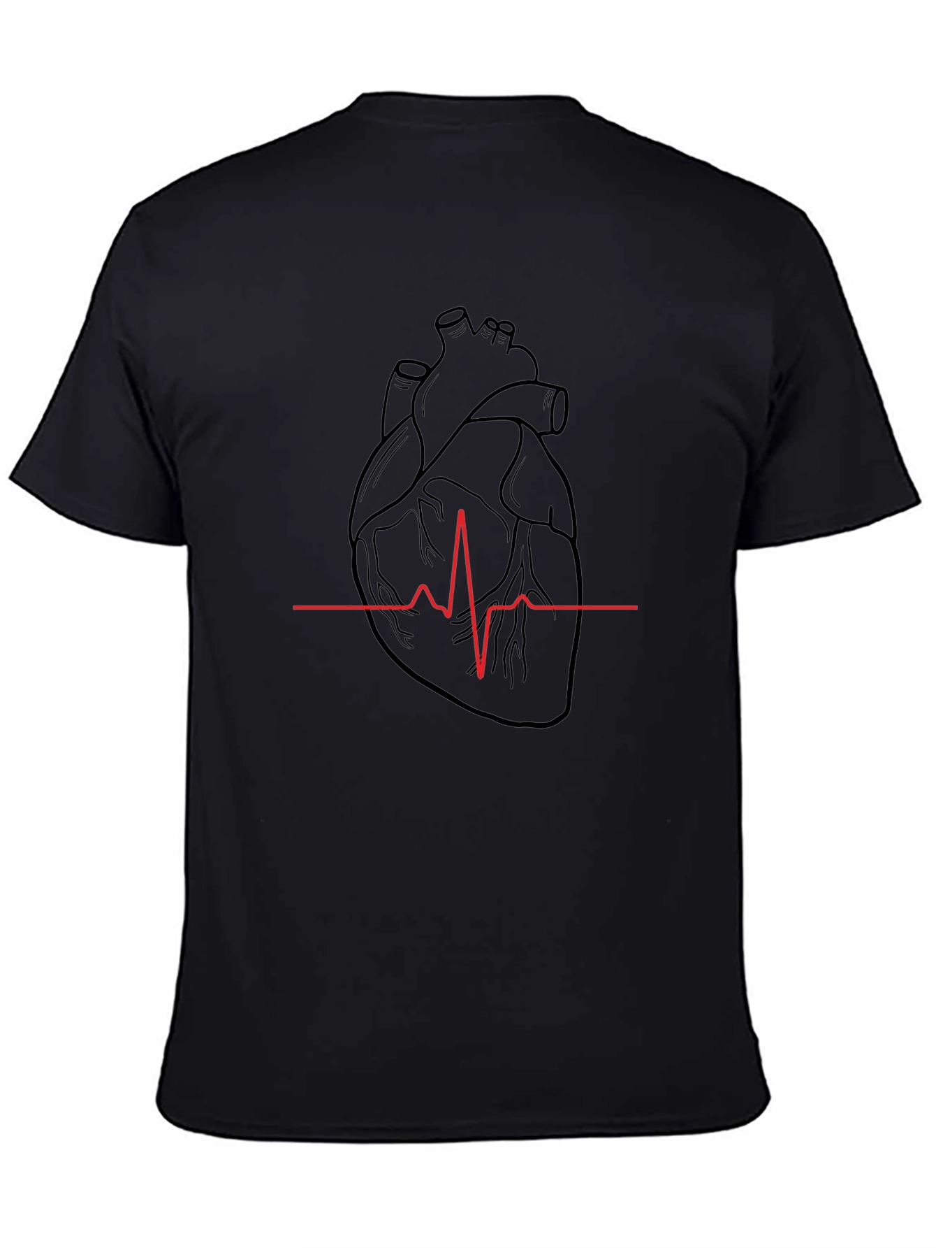 Anatomical Heartbeat Graphic T-Shirt