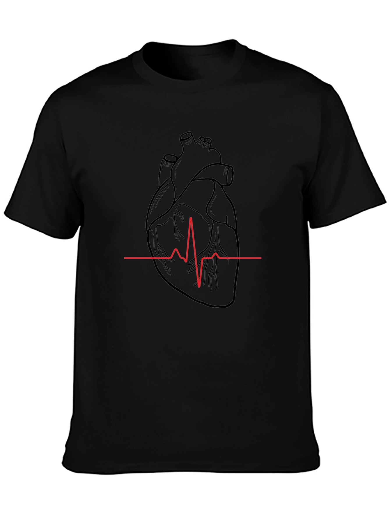Anatomical Heartbeat Graphic T-Shirt