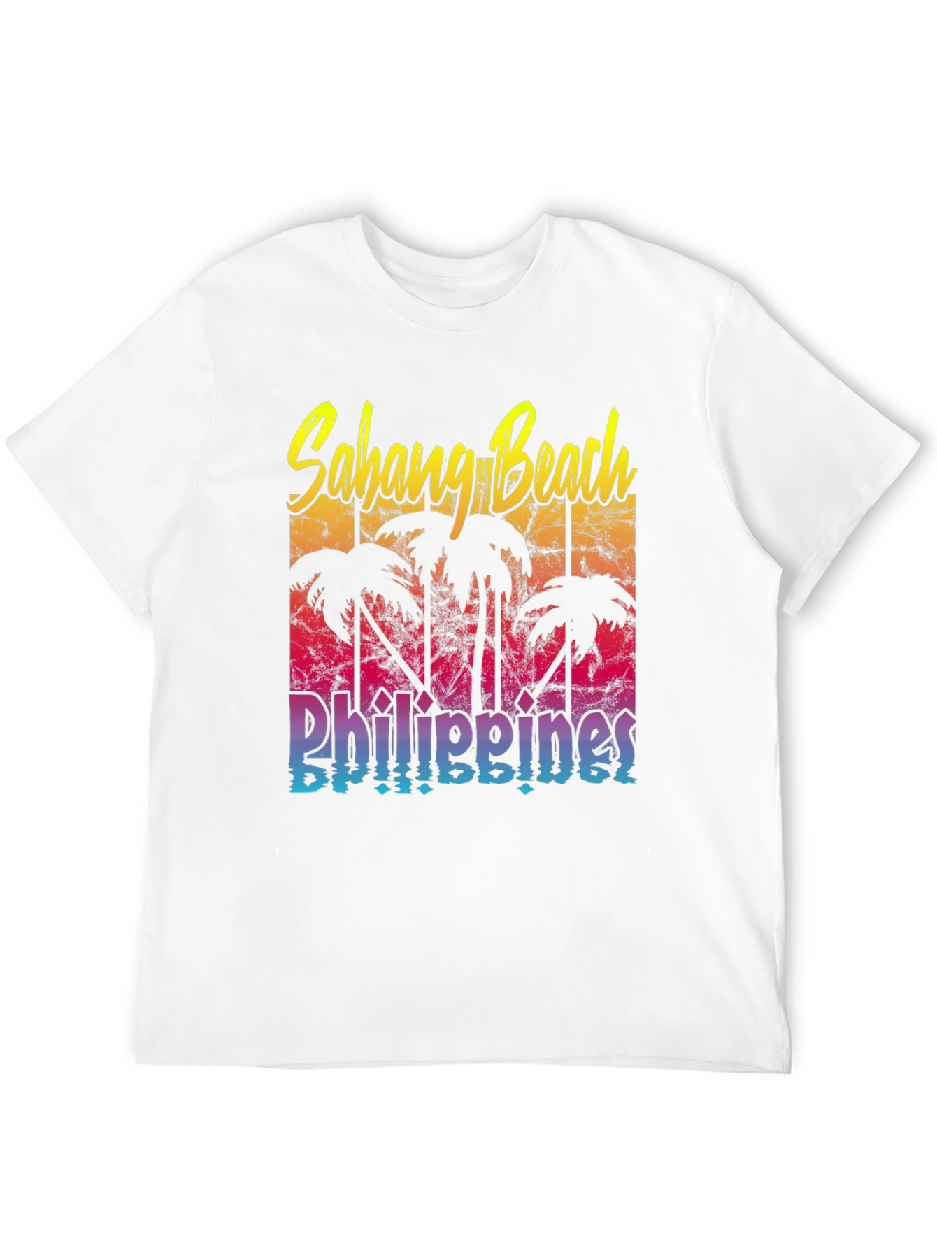 Sahang Beach Philippines Black T-Shirt