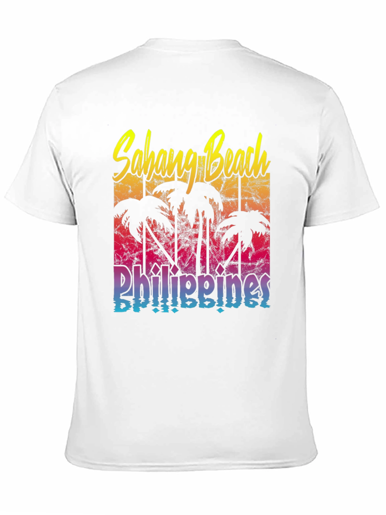 Sahang Beach Philippines Black T-Shirt