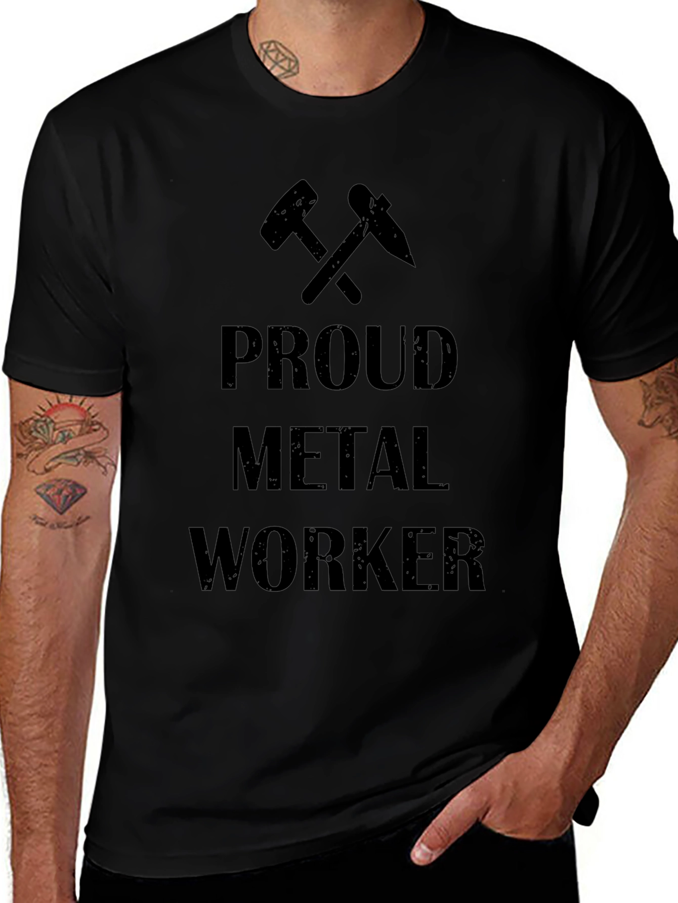 Proud Metal Worker Graphic T-Shirt