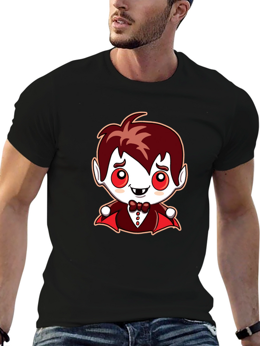Cute Cartoon Vampire Graphic Tee