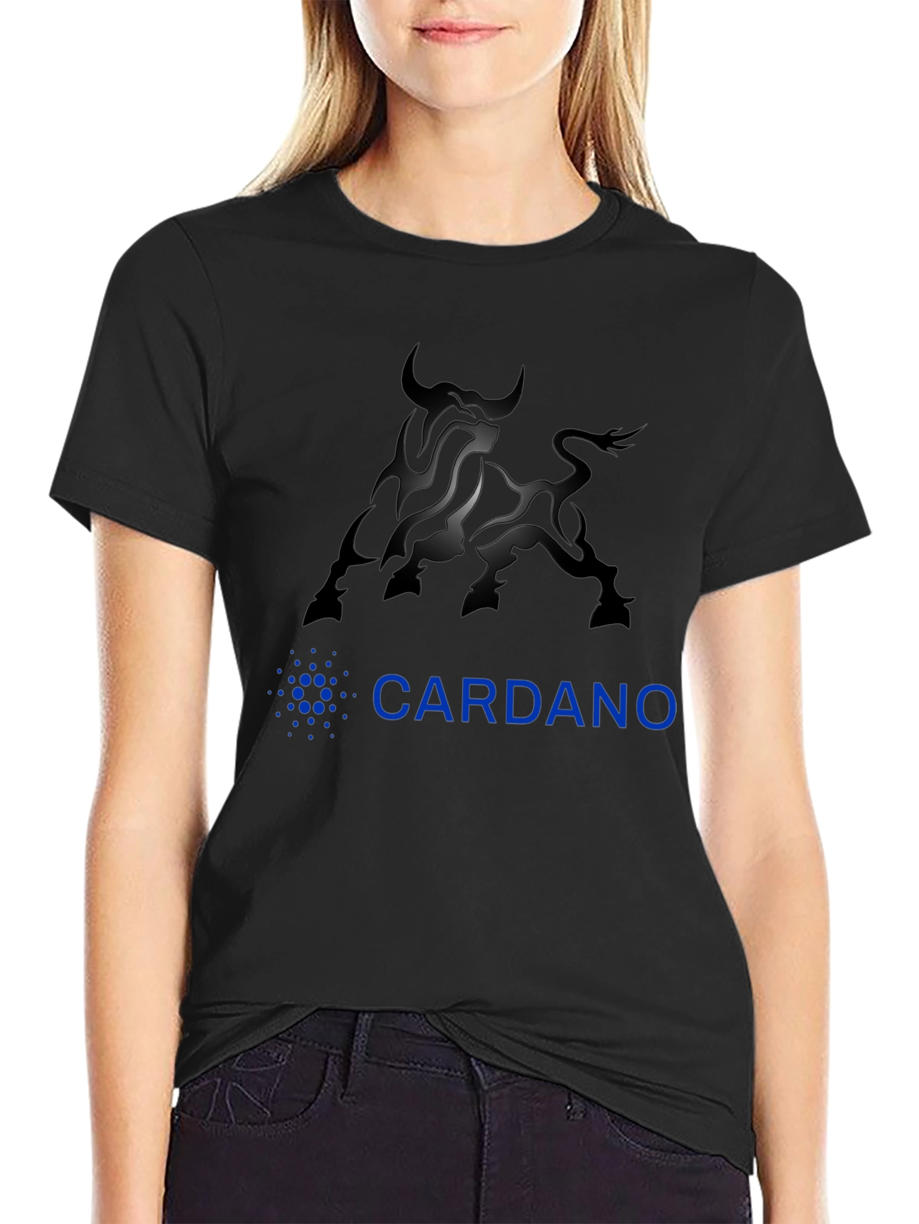 Cardano Bull Black T-Shirt