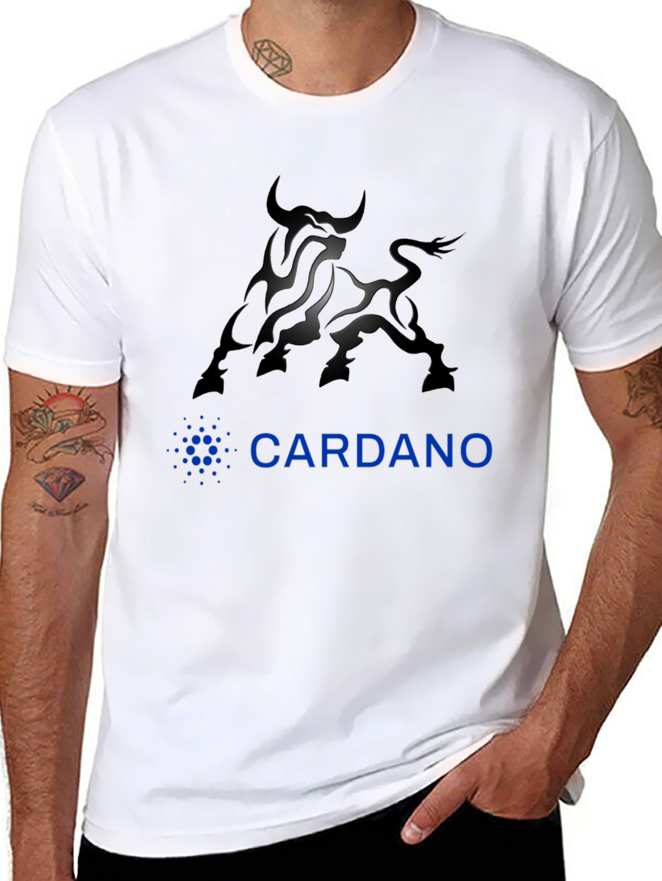 Cardano Bull Black T-Shirt