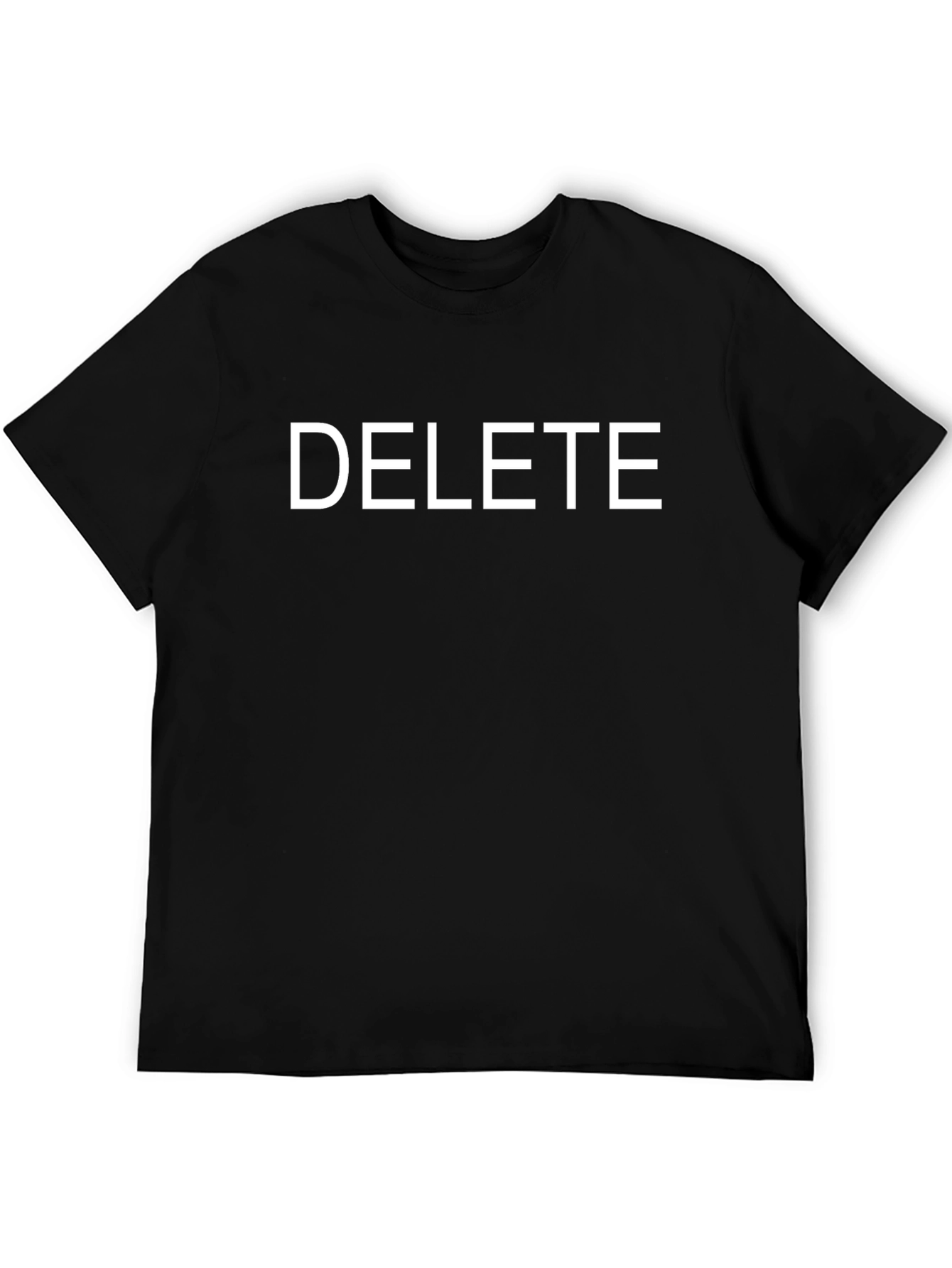 DELETE Graphic T-Shirt - Black Cotton Tee