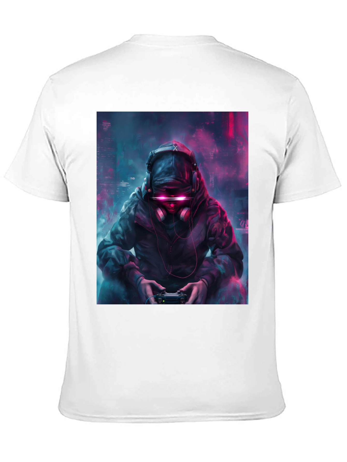 Cyberpunk Gamer T-Shirt - Futuristic Style