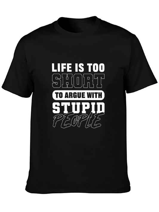 Life Is Too Short Graphic Tee - Black
