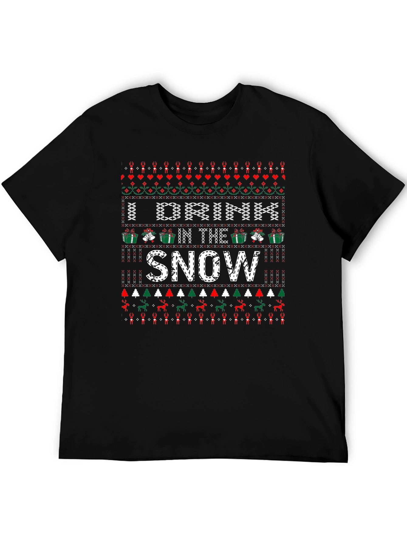 I Drink In The Snow Christmas Graphic Tee