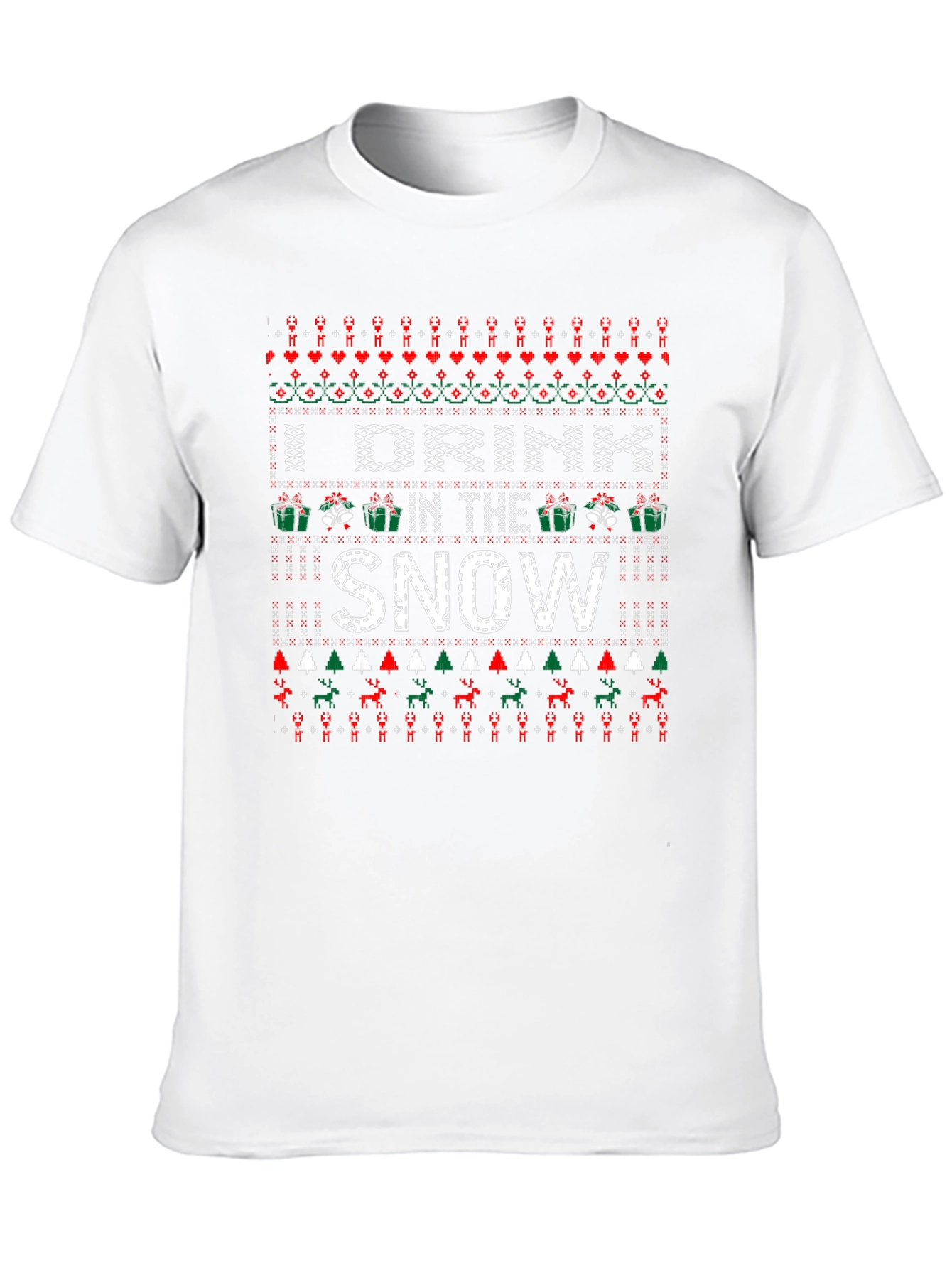 I Drink In The Snow Christmas Graphic Tee