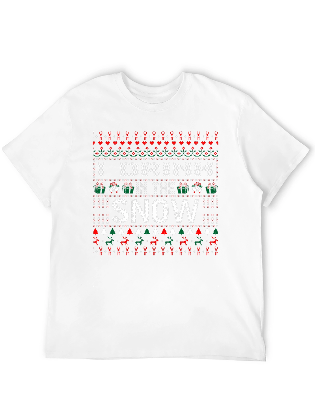 I Drink In The Snow Christmas Graphic Tee