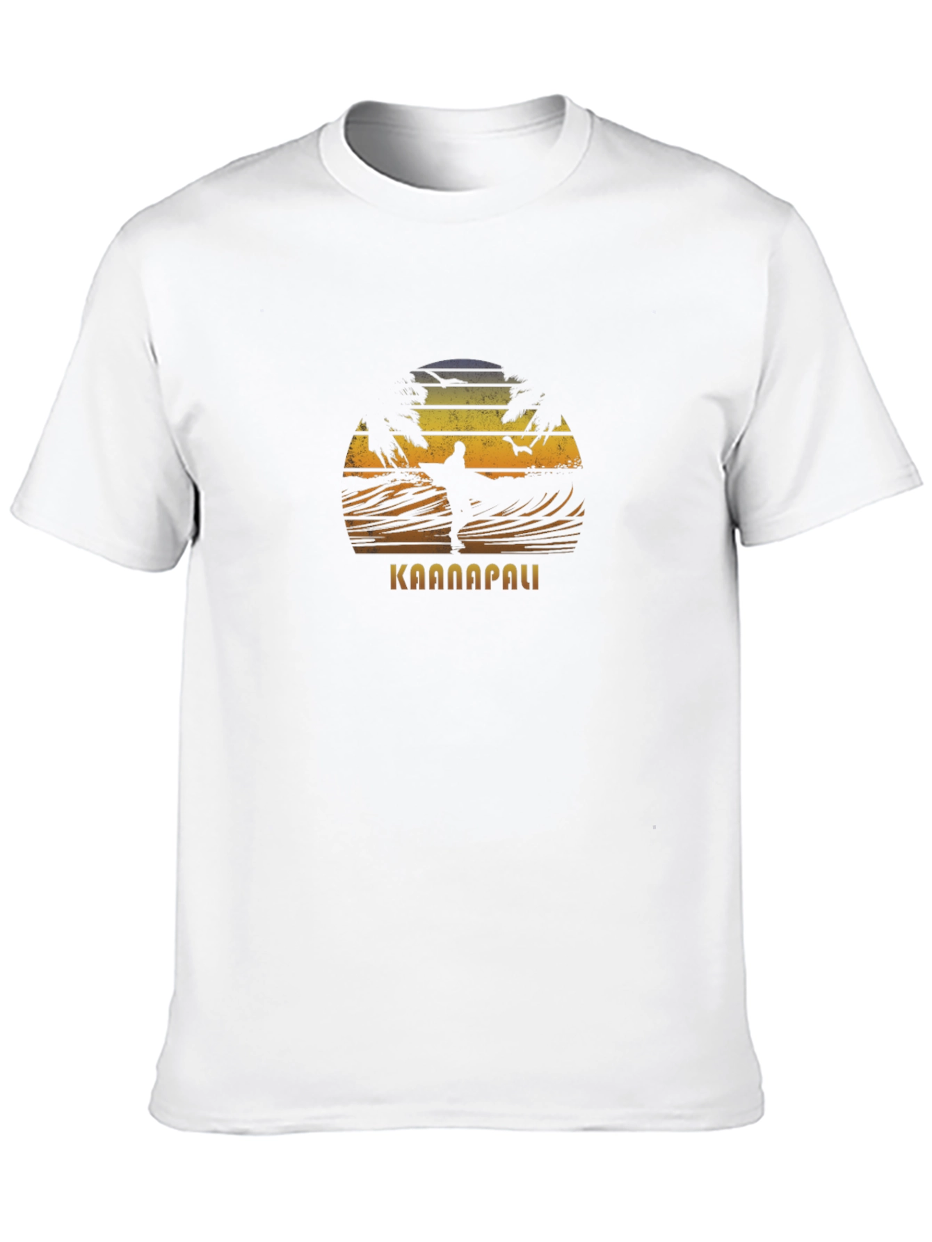 Kaanapali Surfer Graphic Black T-Shirt